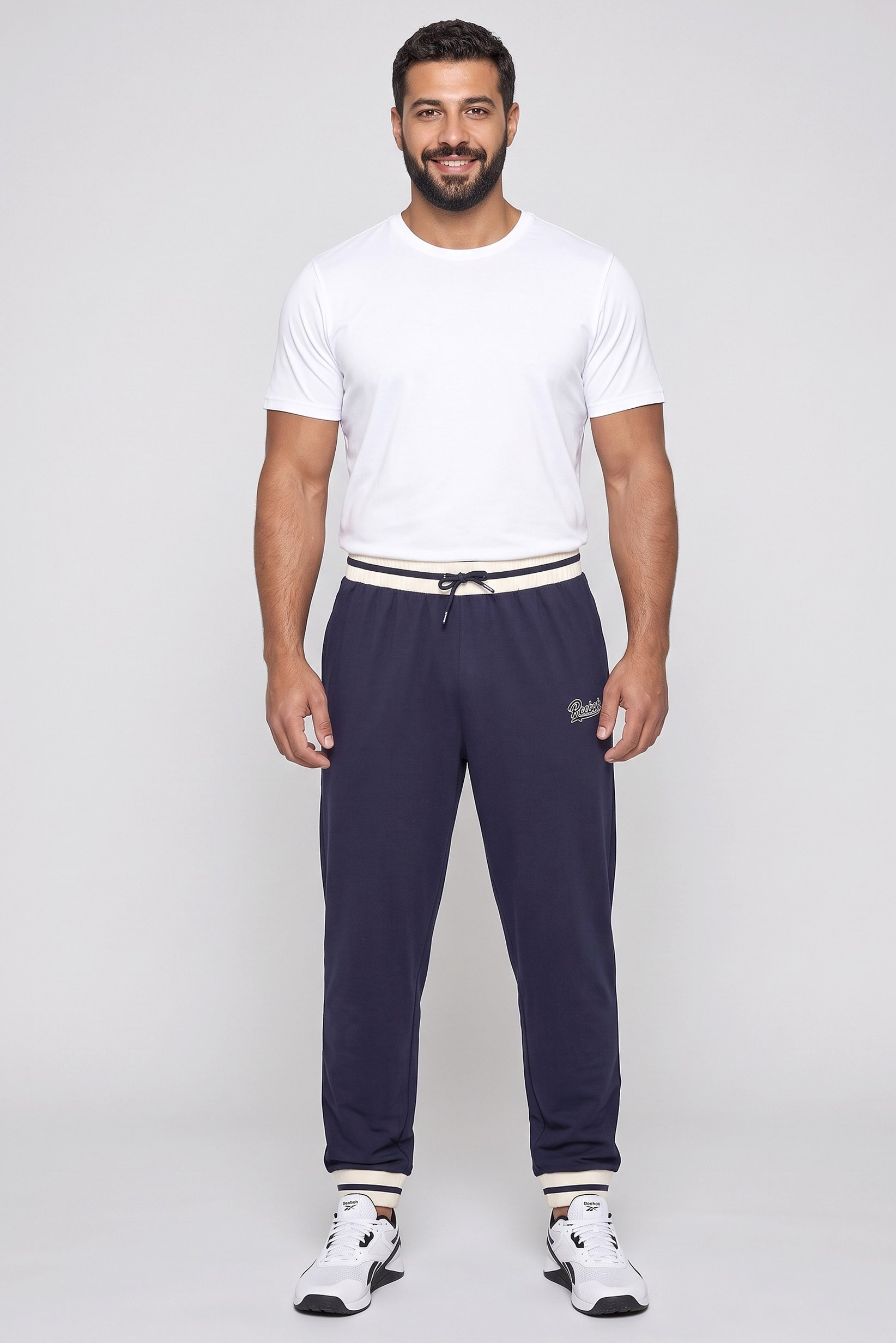 Men Sportswear Fit Outdoor Sweatpants, Navy