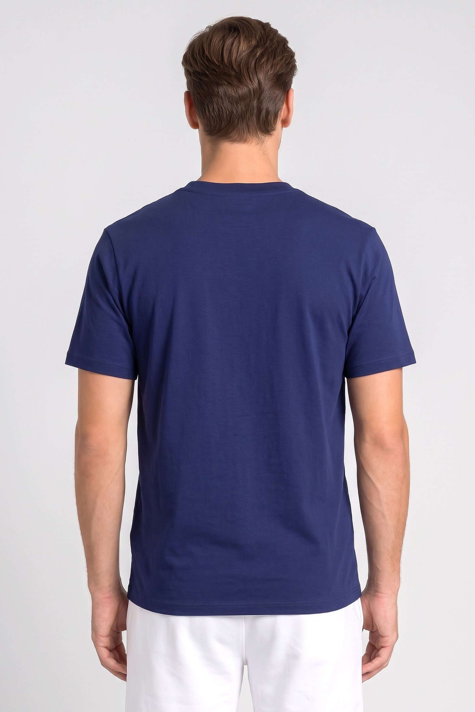 Men Sportswear Fit Short Sleeve Outdoor T-Shirt, Navy