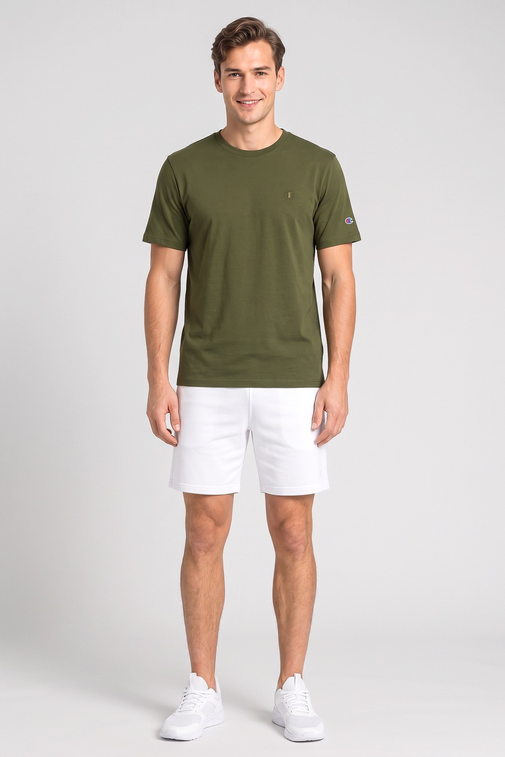 Men Sportswear Fit Short Sleeve Outdoor T-Shirt, Green