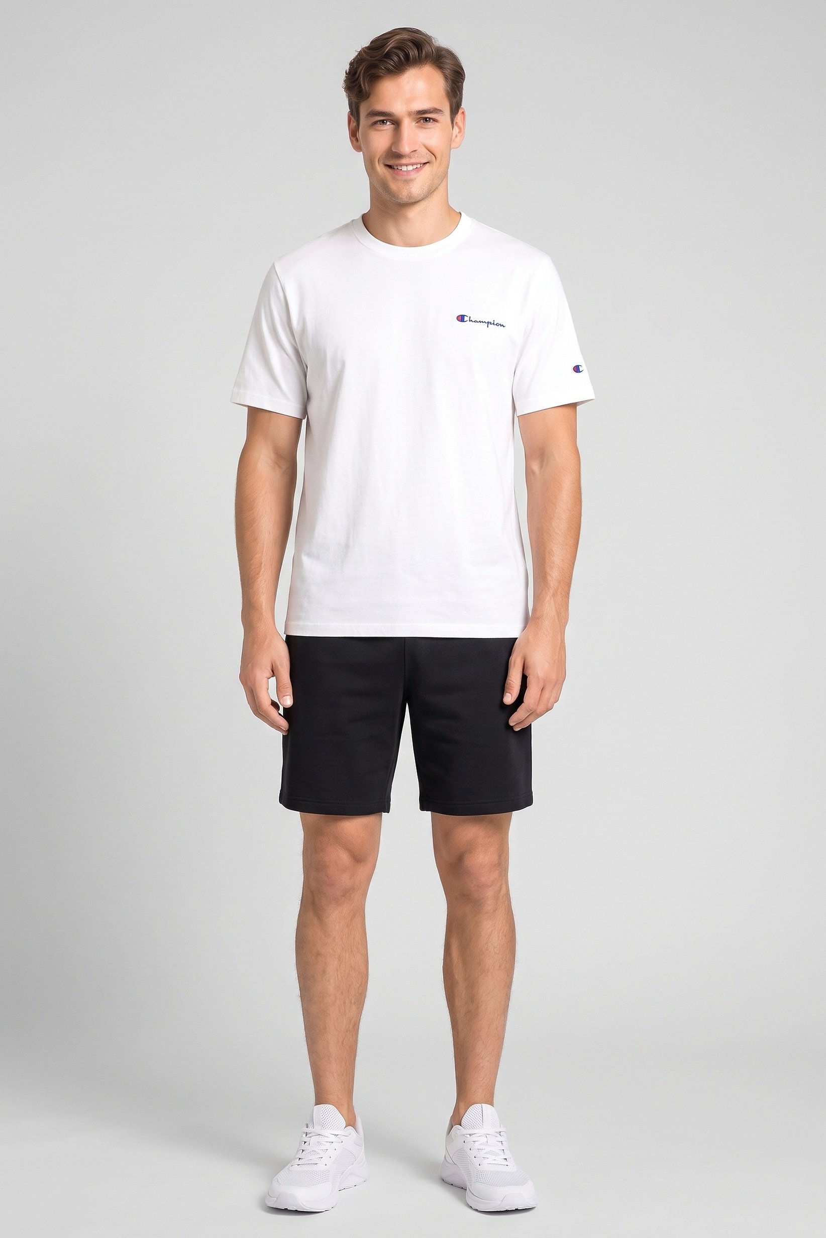Men Sportswear Fit Short Sleeve Outdoor T-Shirt, White