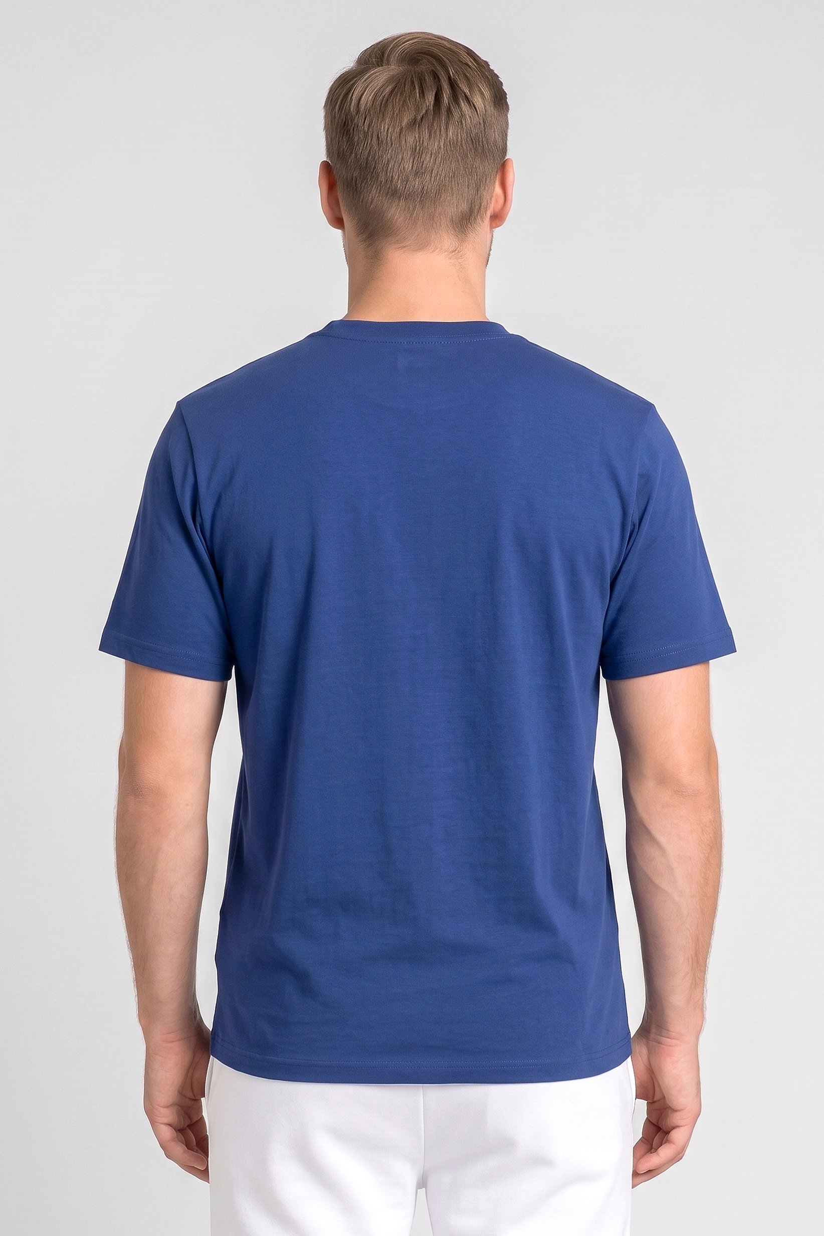 Men Sportswear Fit Short Sleeve Outdoor T-Shirt, Navy
