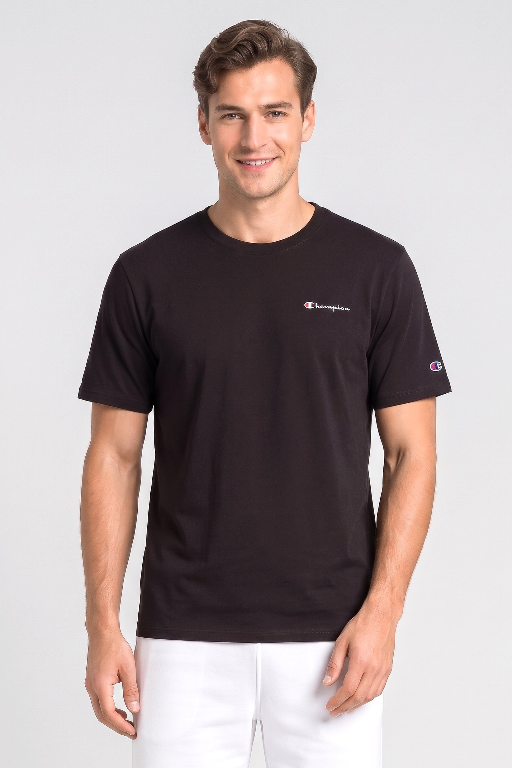 Men Sportswear Fit Short Sleeve Outdoor T-Shirt, Coffee Brown