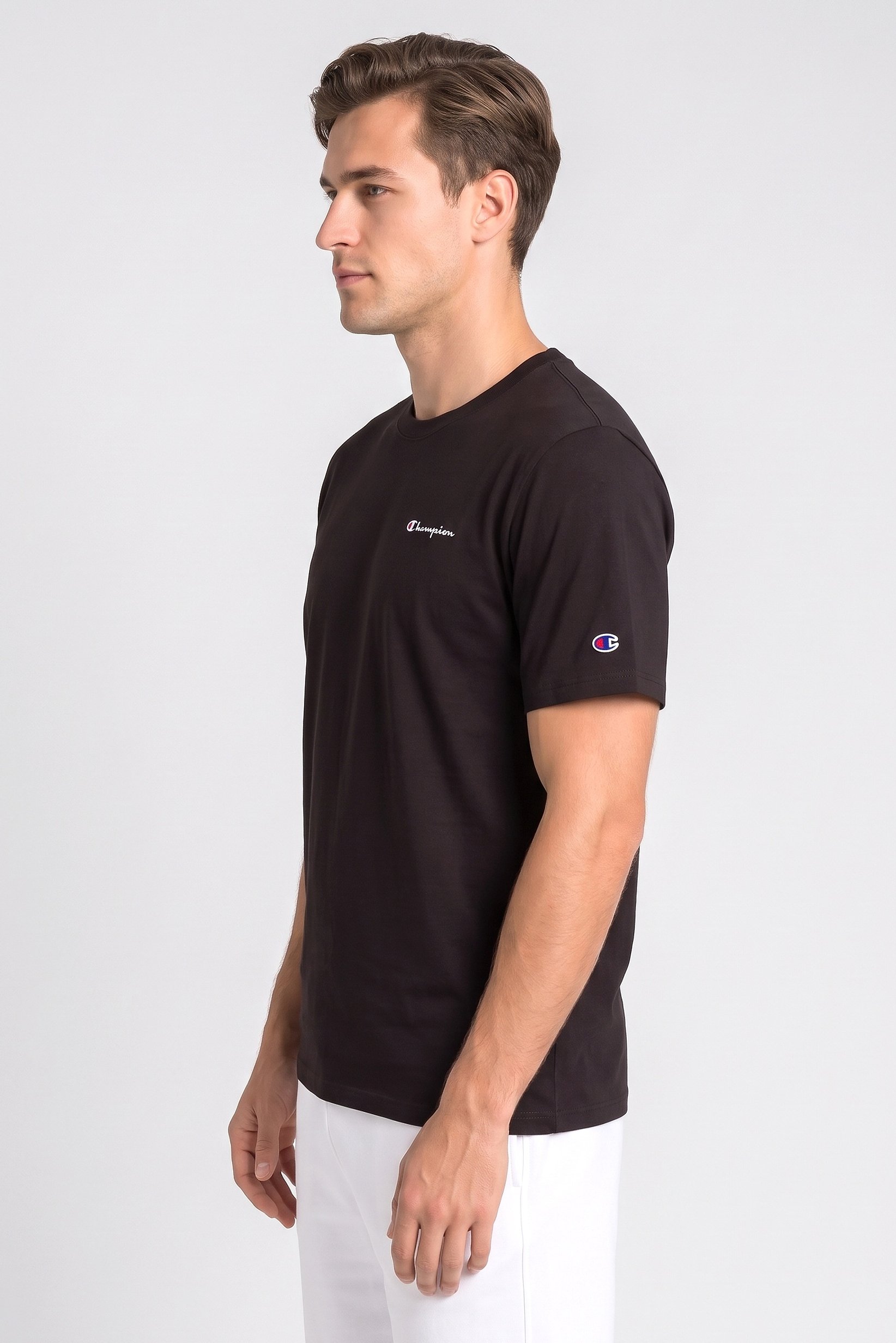 Men Sportswear Fit Short Sleeve Outdoor T-Shirt, Coffee Brown