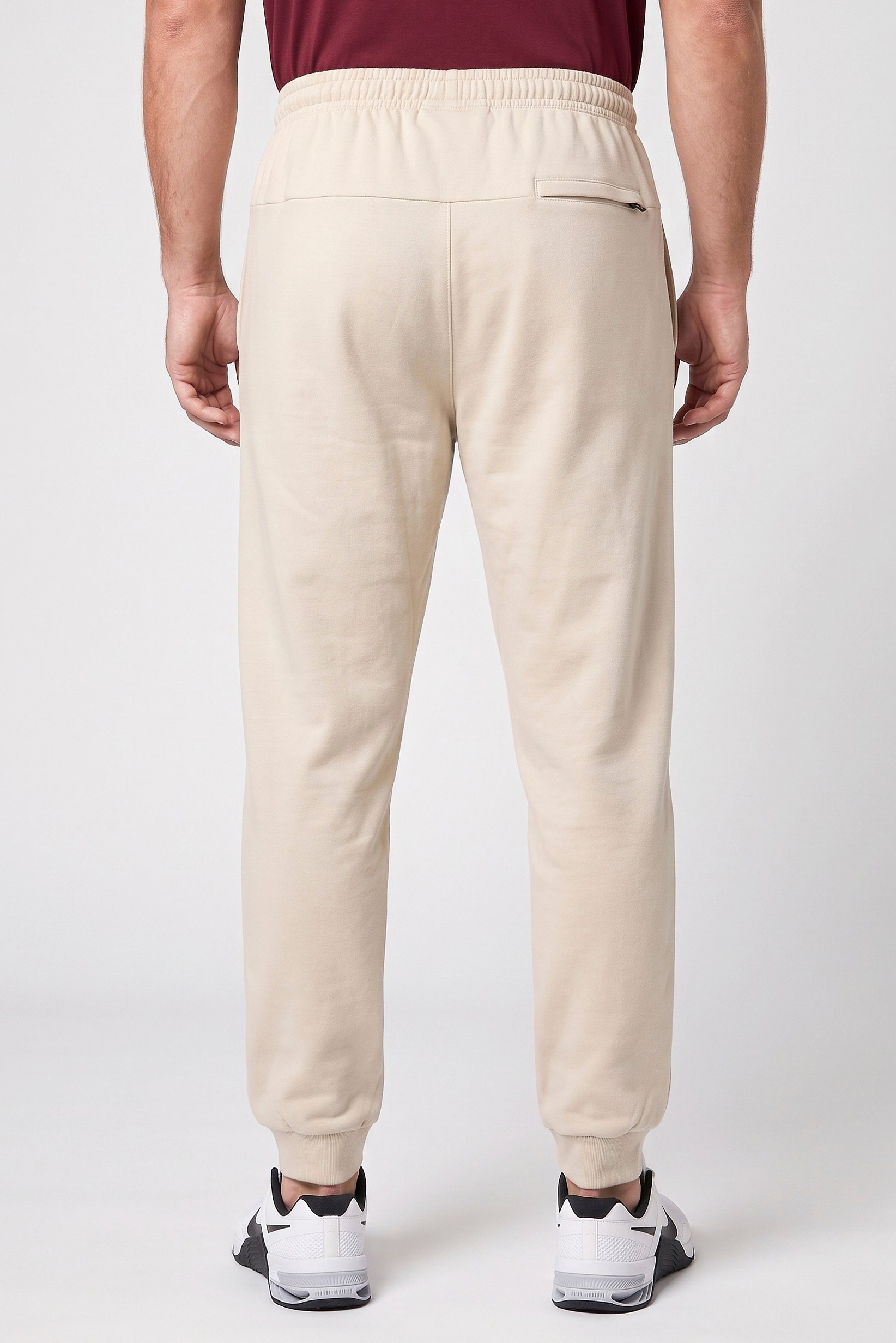 Men Sportswear Fit Outdoor Jogger Pants, Light Beige