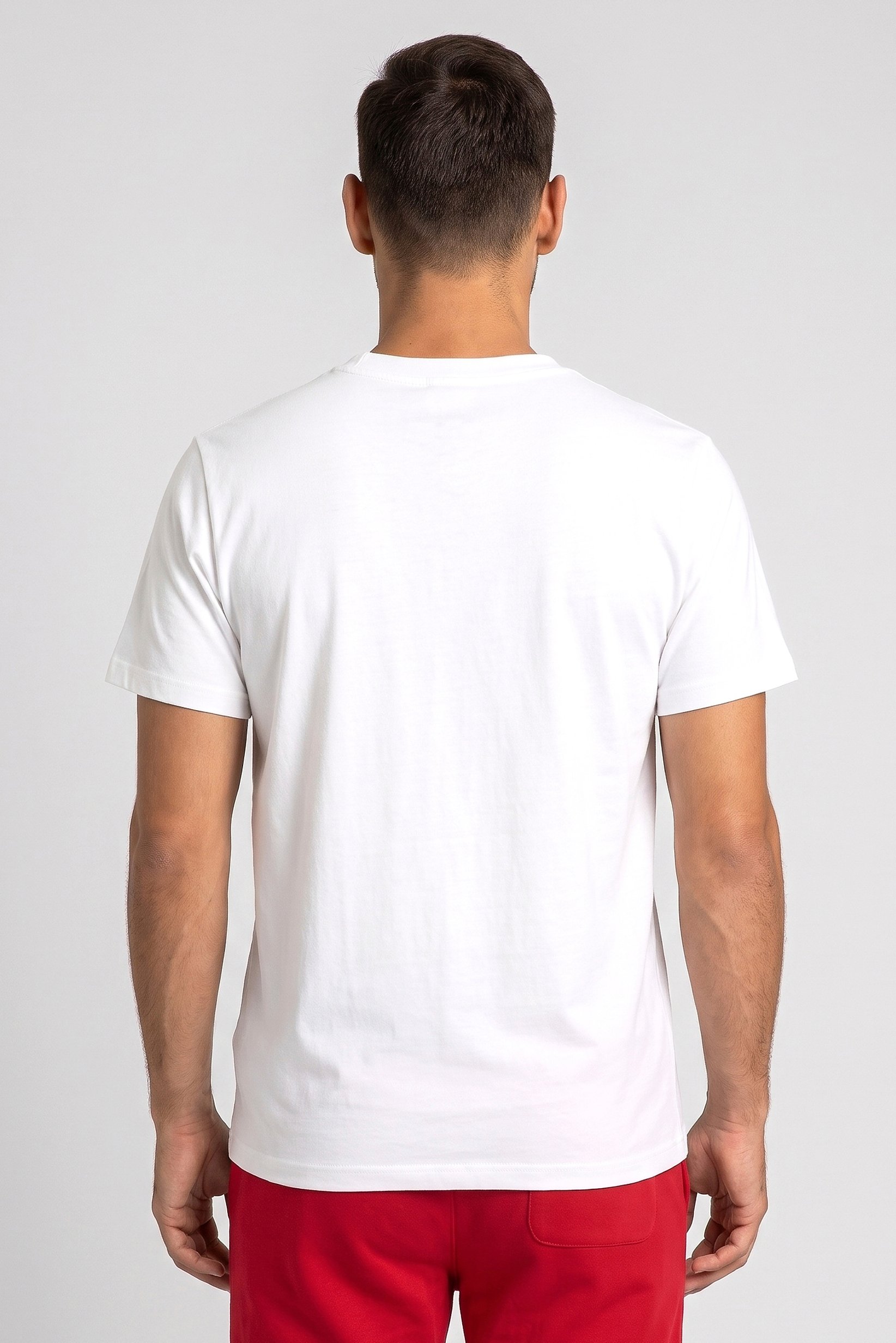 Men Sportswear Fit Short Sleeve Outdoor T-Shirt, White
