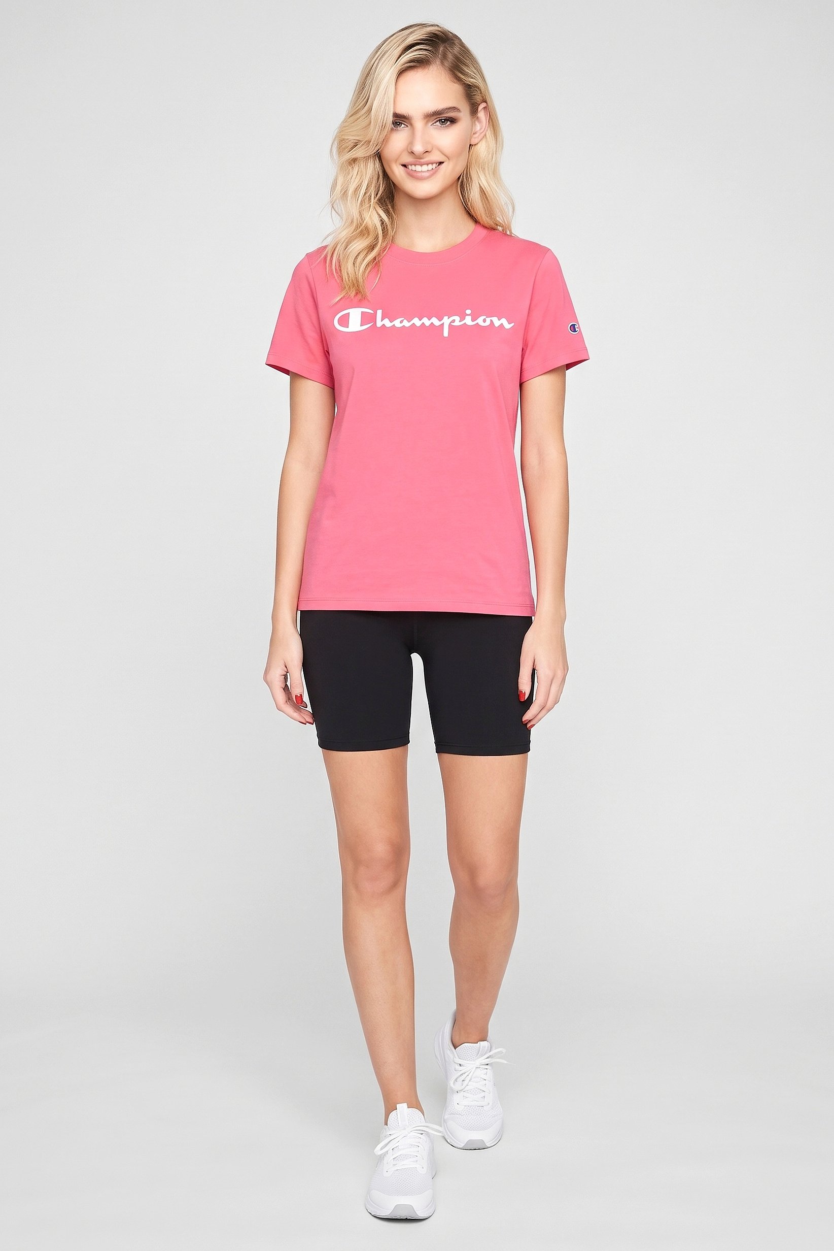 Women Sportswear Fit Short Sleeve Outdoor T-Shirt, Pink