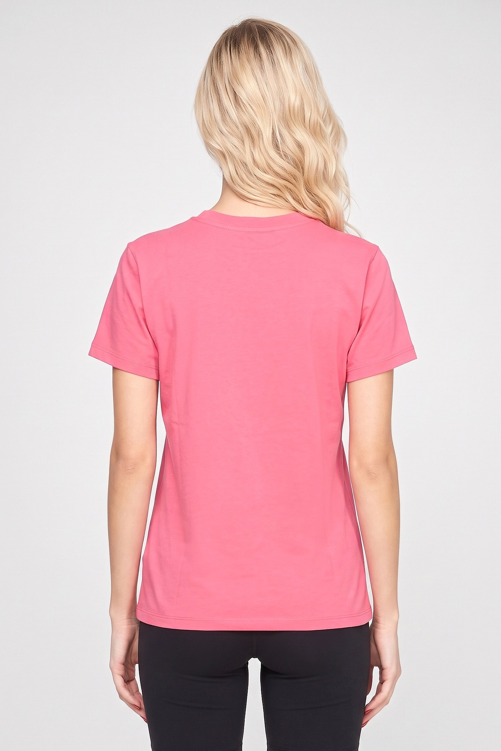Women Sportswear Fit Short Sleeve Outdoor T-Shirt, Pink