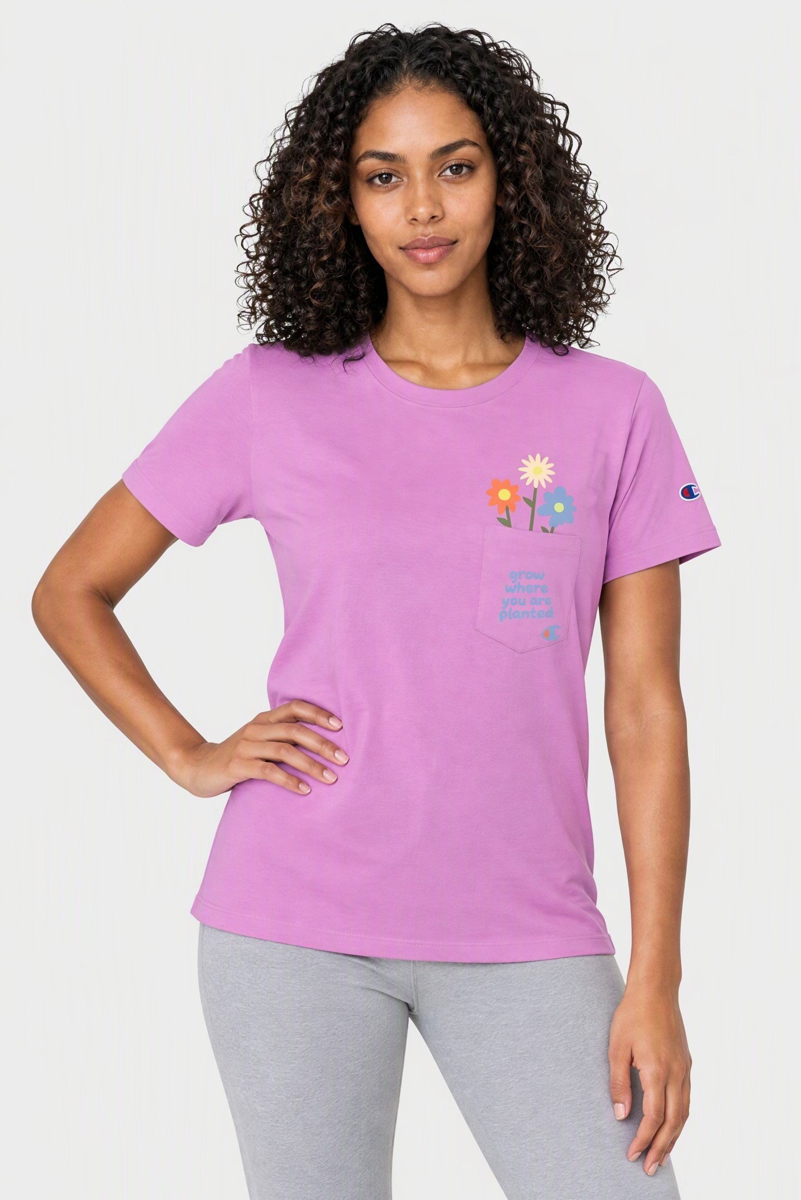 Women Sportswear Fit Short Sleeve Outdoor T-Shirt, Purple