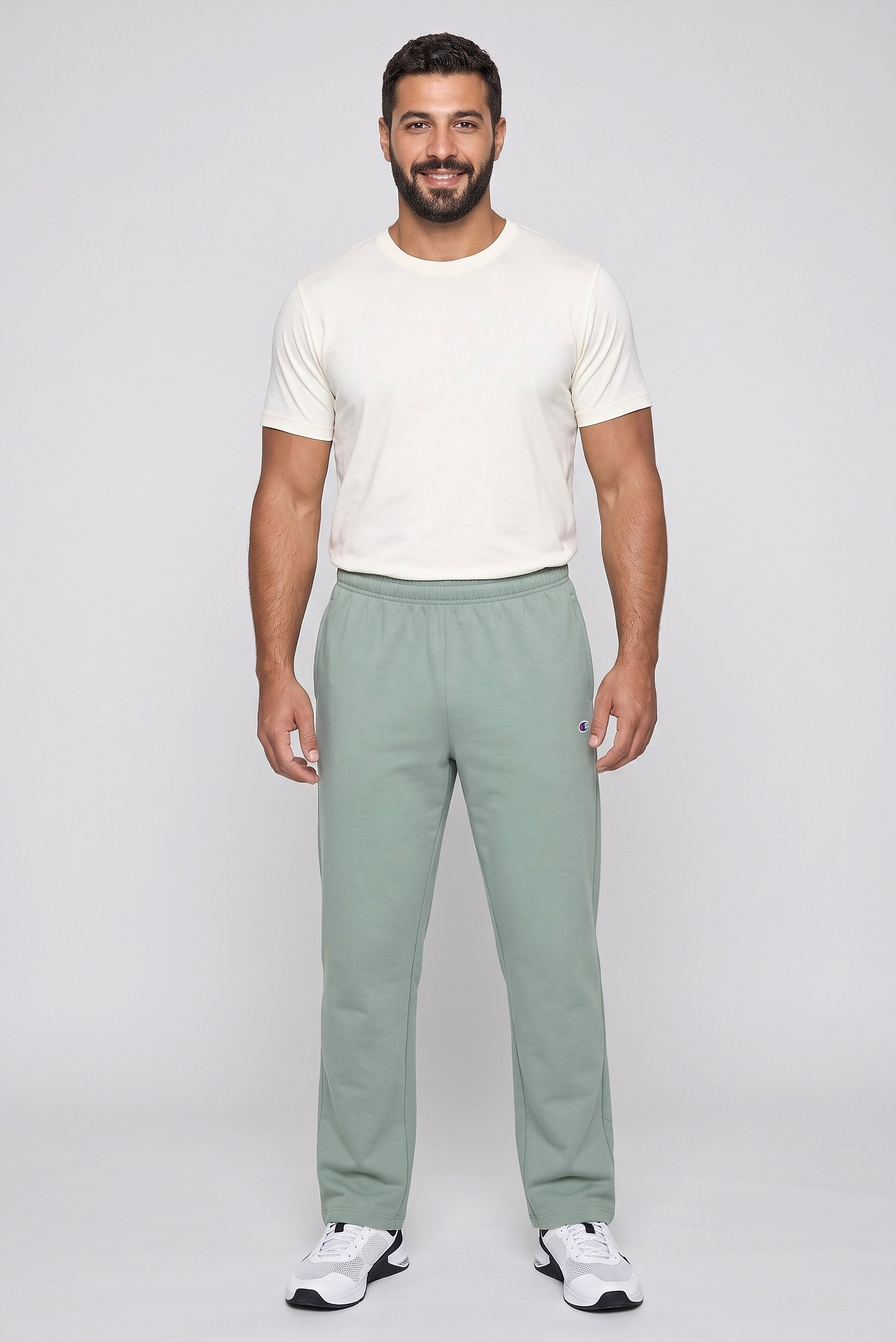 Men Sportswear Fit Outdoor Sweatpants, Sage Green