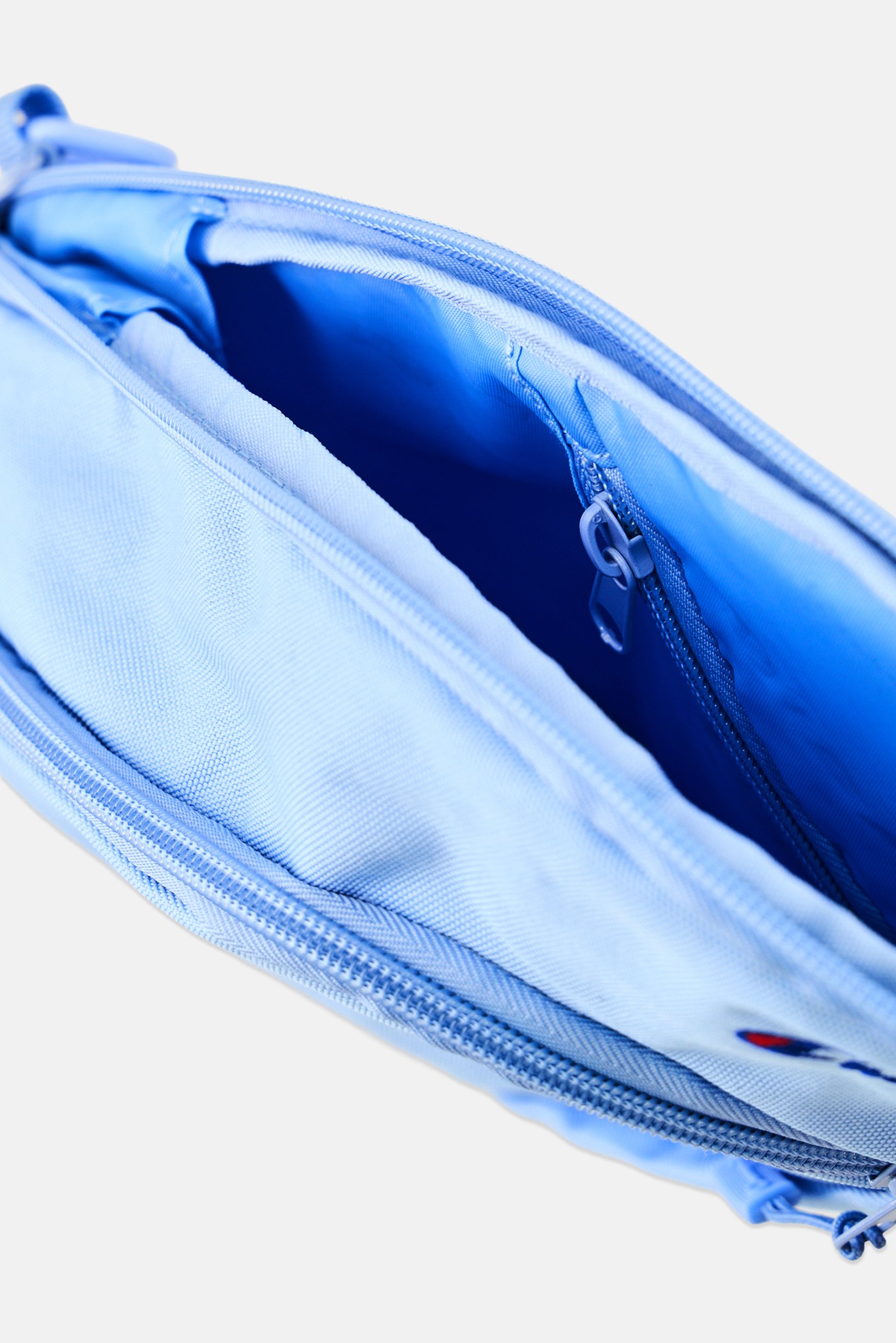 Men Brand Logo Cross Body Bag, Light Blue