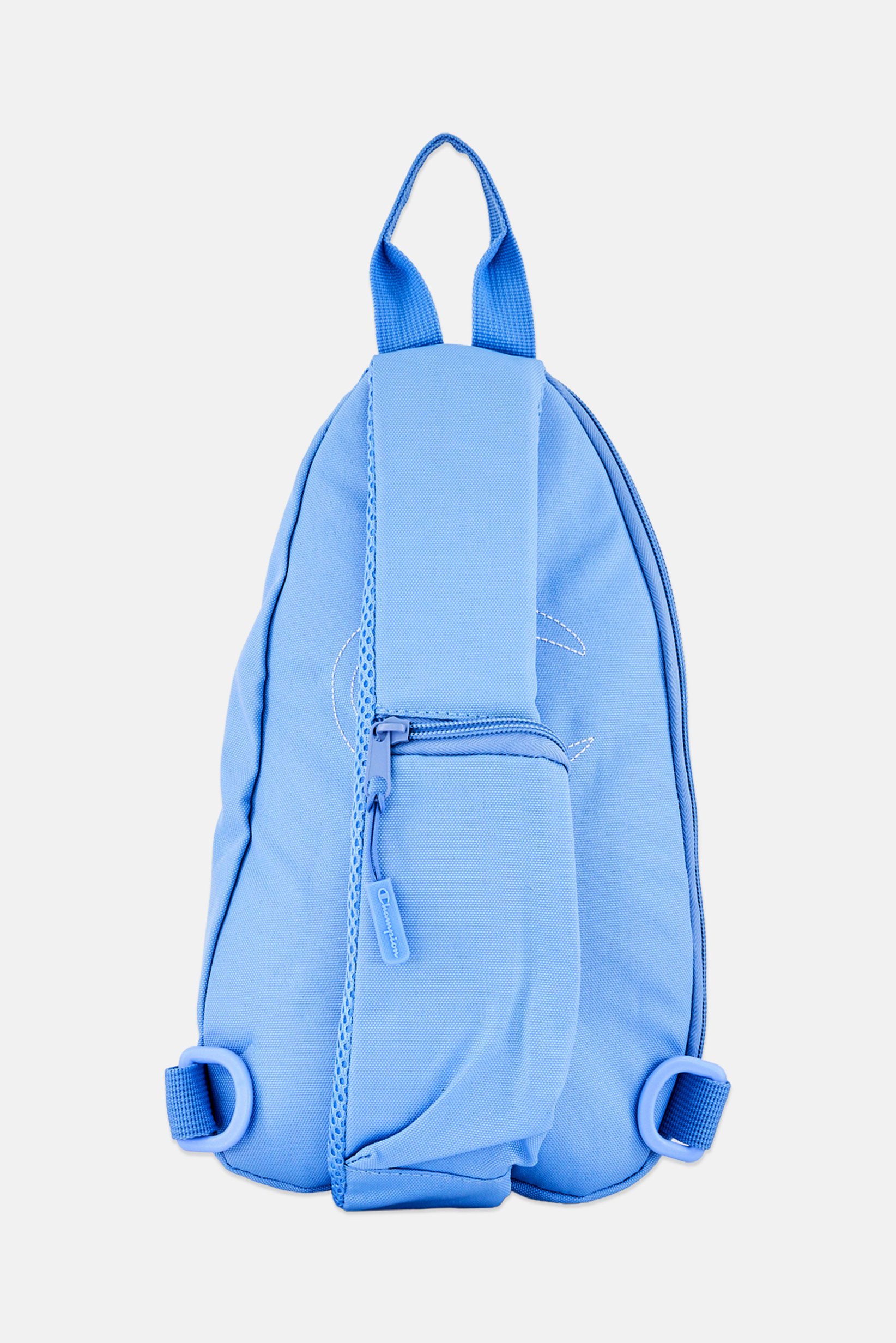 Men Brand Logo Cross Body Bag, Light Blue