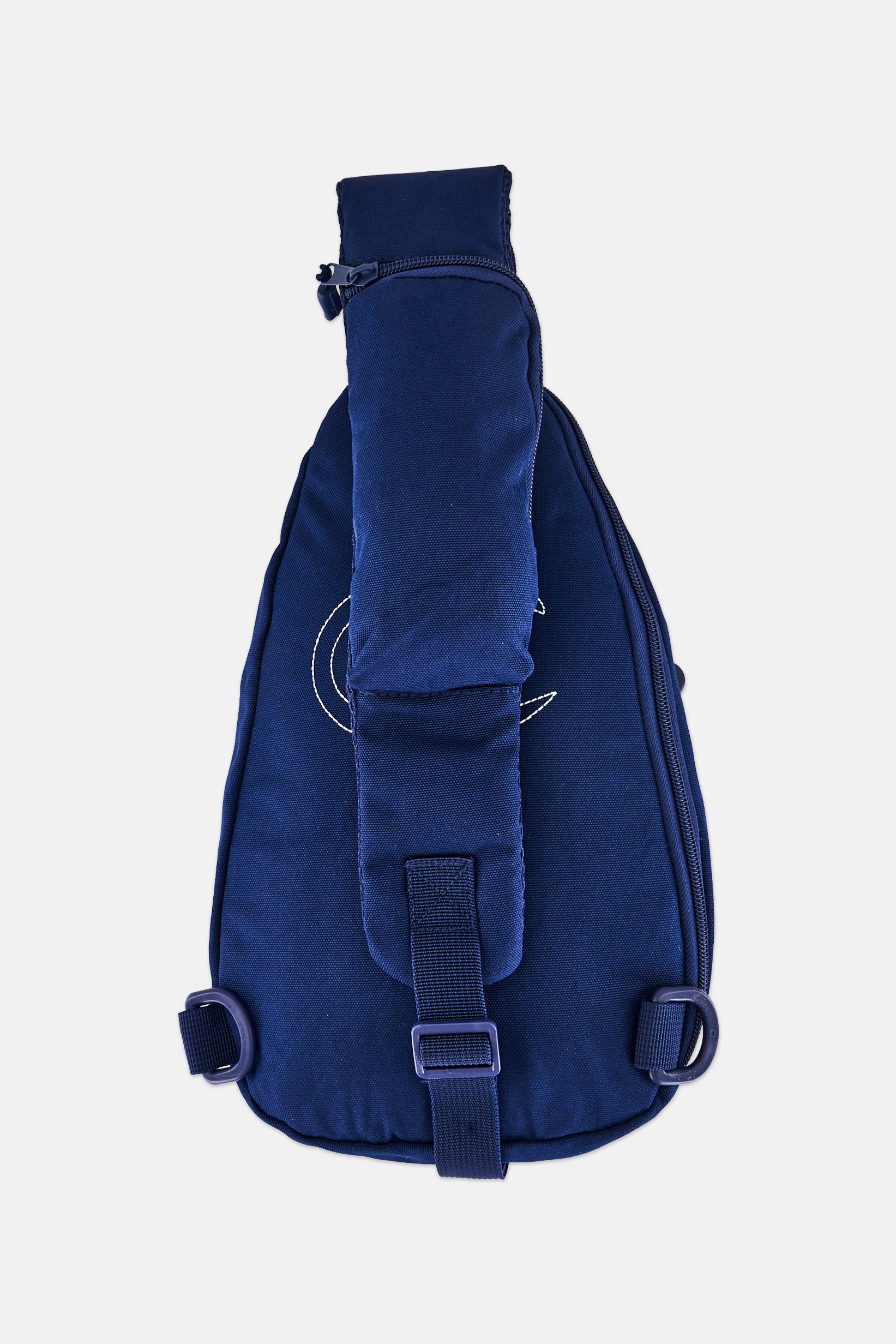 Men Brand Logo Cross Body Bag, Navy