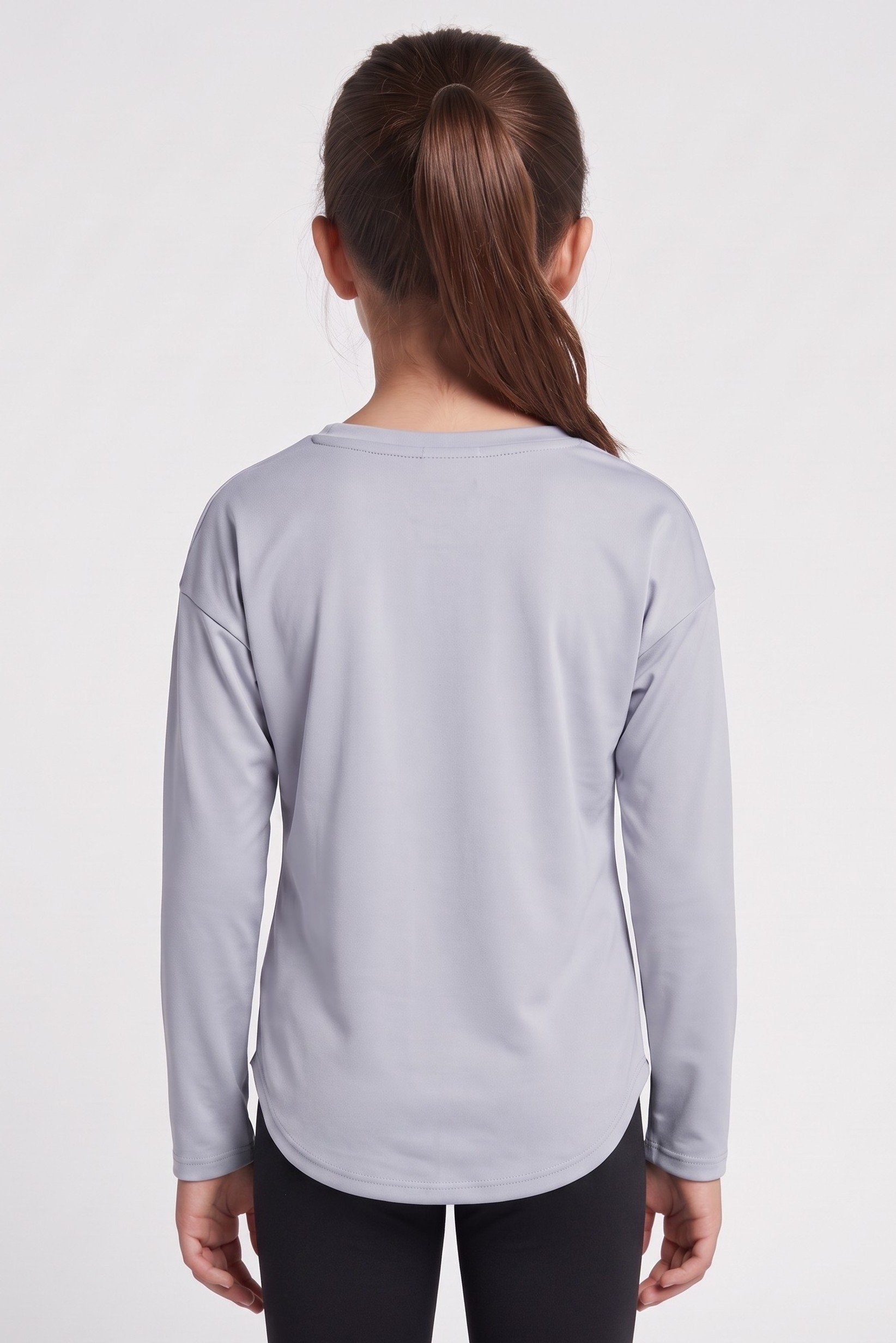 Kids Girl Sportswear Fit Long Sleeve Training Top, Multicolor