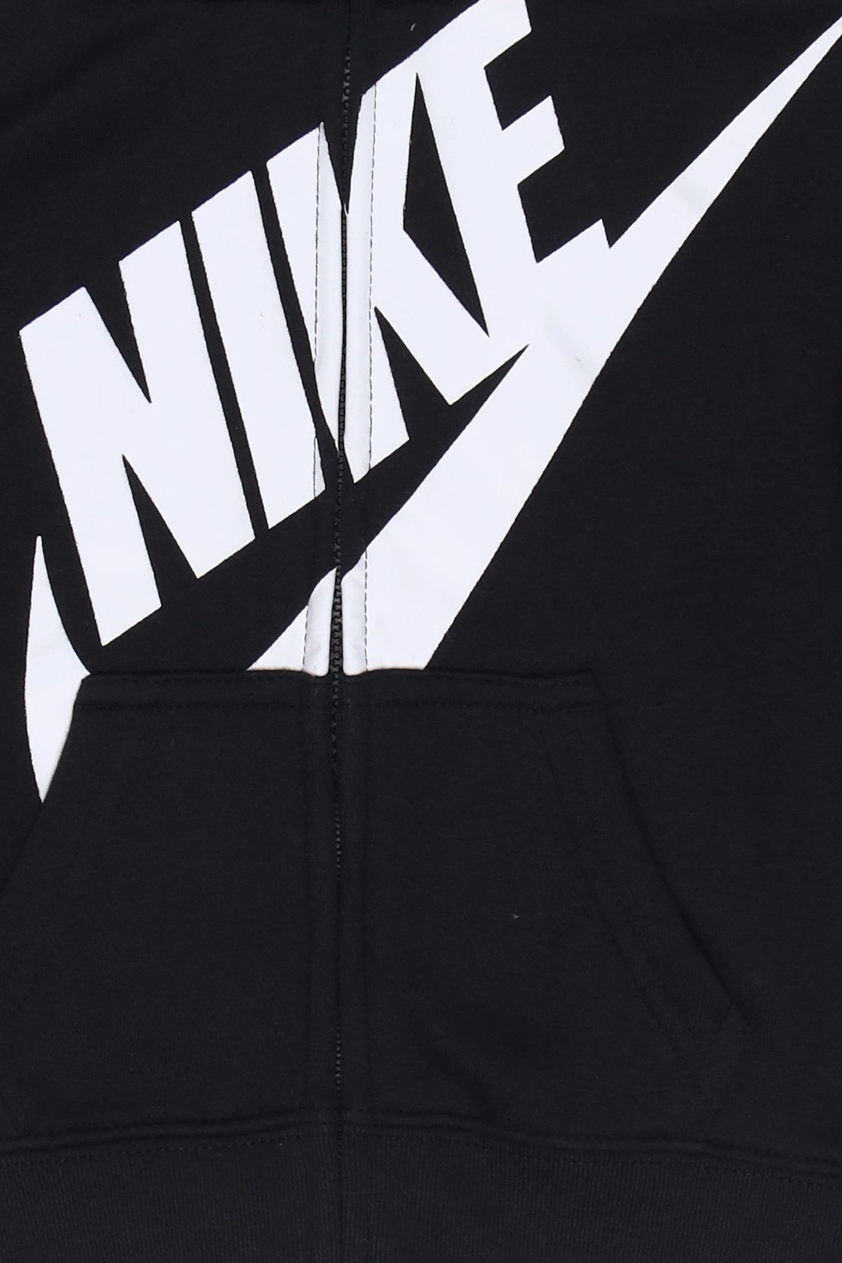 Toddlers Boy Brand Logo Long Sleeve Hoodie, Black