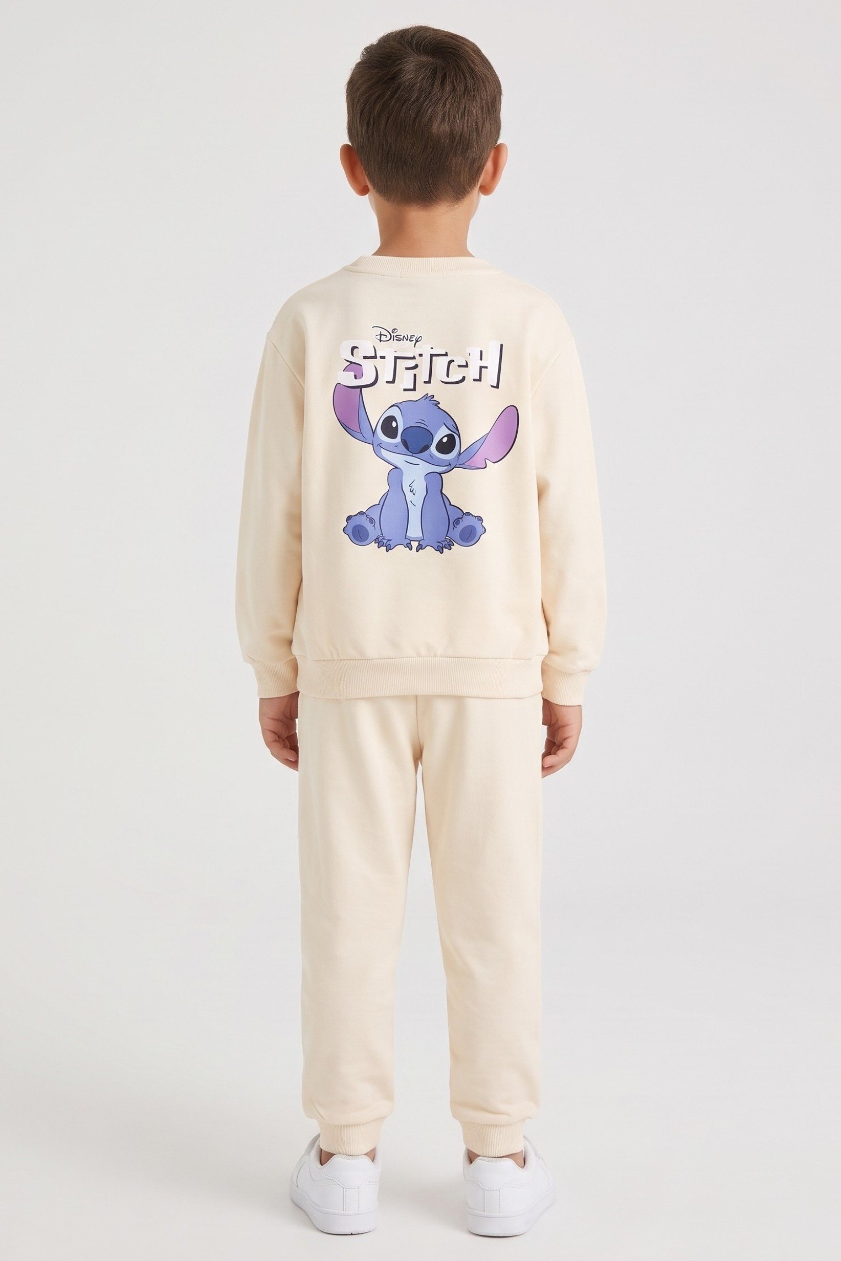 Disney x Lilo Stitch Kids Boy 2 Pieces Graphic Print Sweatshirt And Sweatpants Set, Multicolor