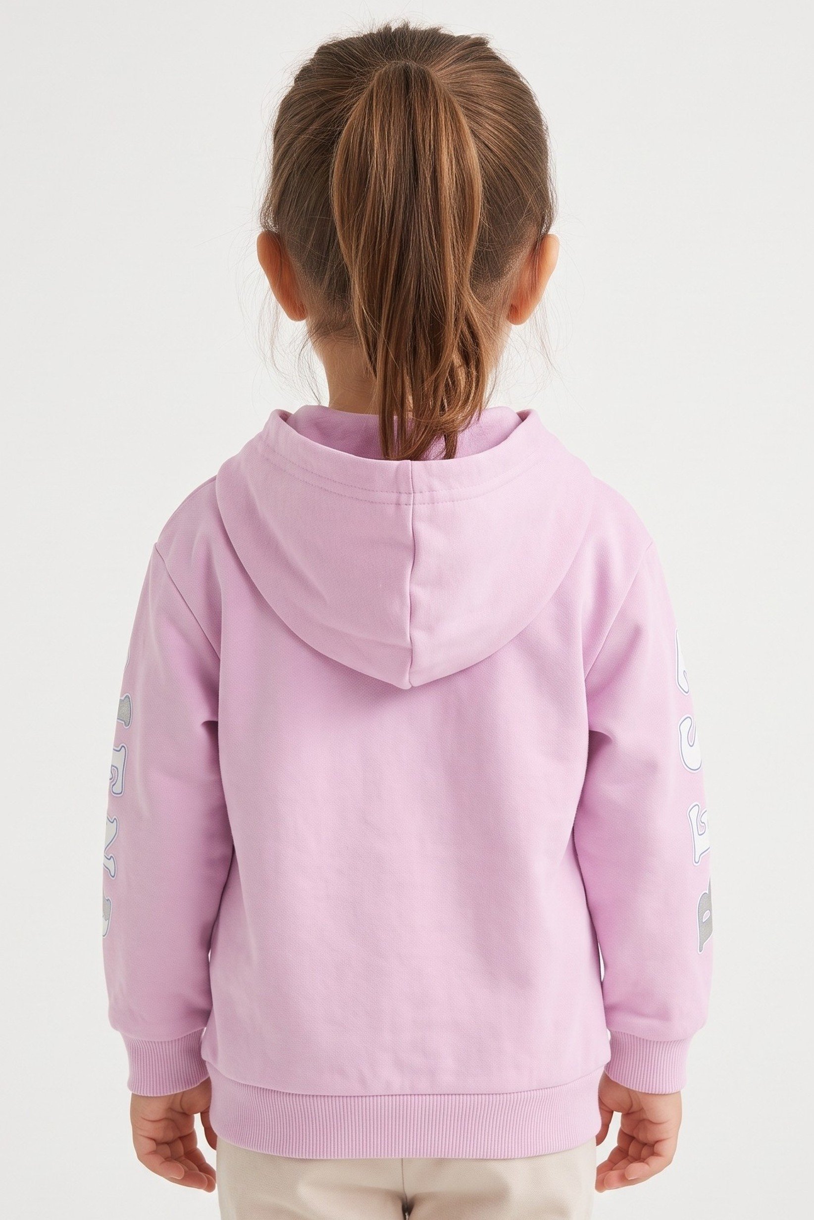 Mickey And Friends Toddlers Girl Graphic Print Long Sleeve Hoodie, Purple