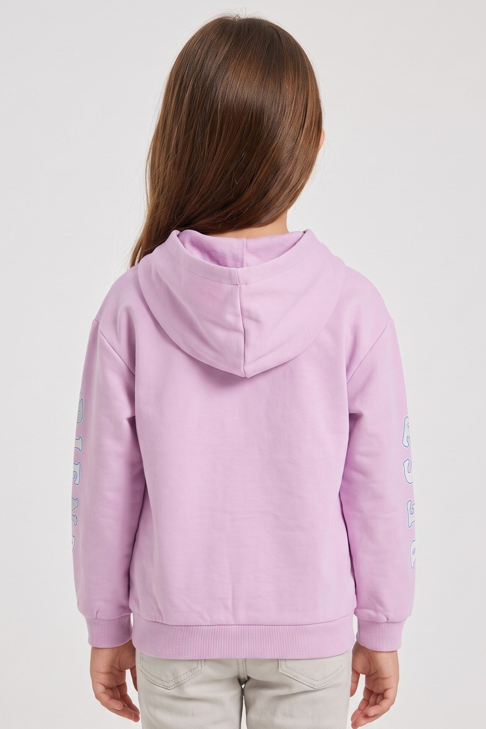 Mickey And Friends Kids Girl Graphic Print Long Sleeve Hoodie, Purple