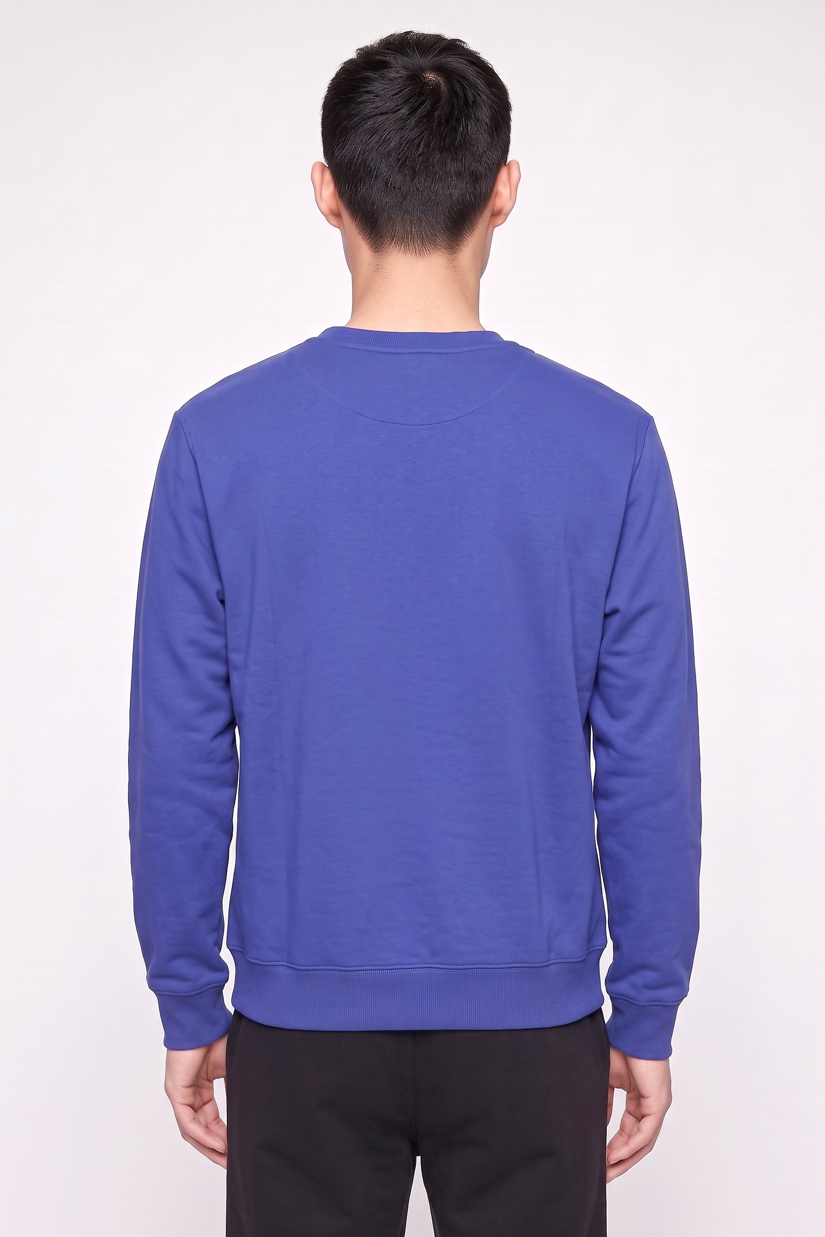 Men Sportswear Fit Long Sleeve Outdoor Sweatshirt, Blue