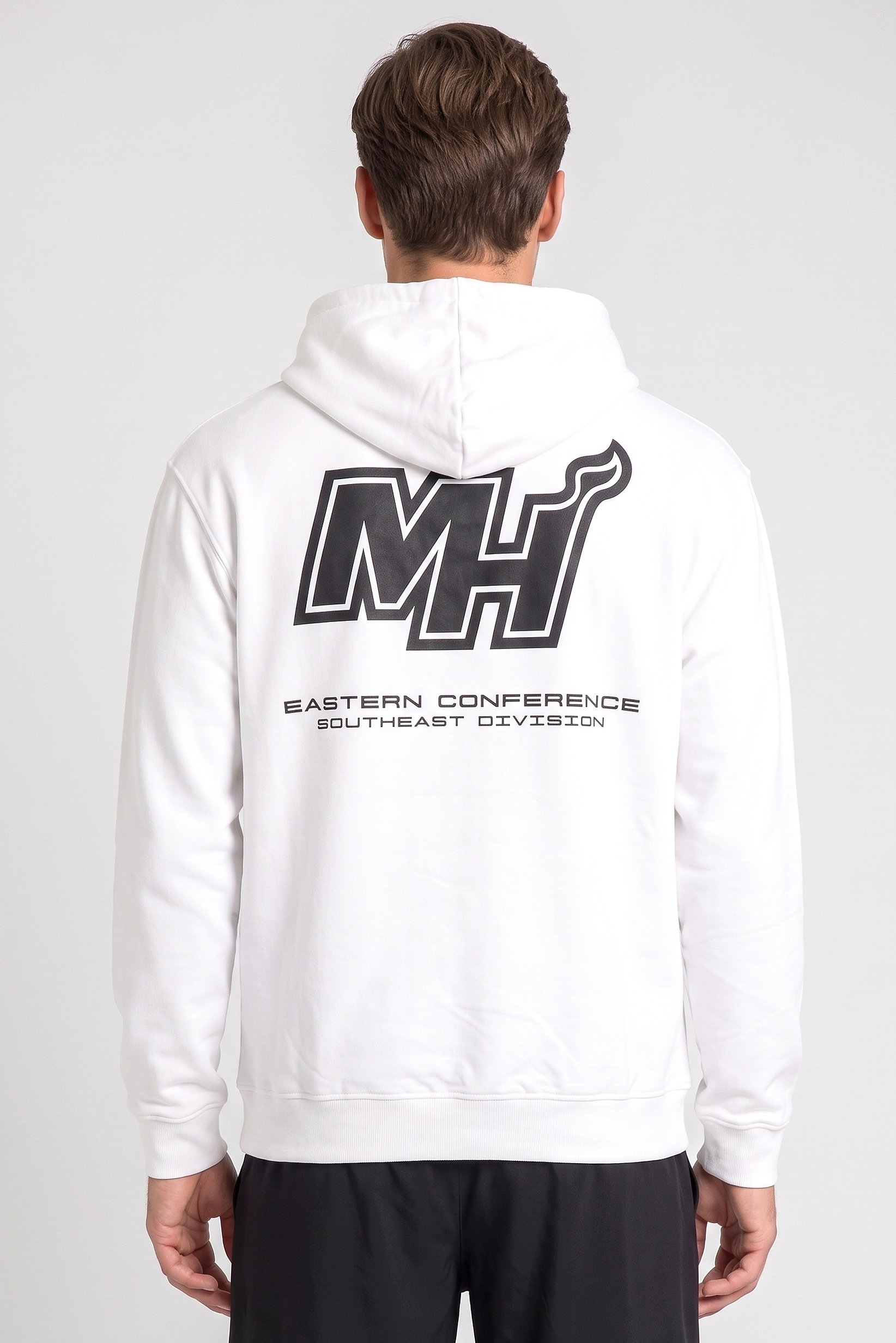 Men Sportswear Fit Long Sleeve Outdoor Hoodie, White