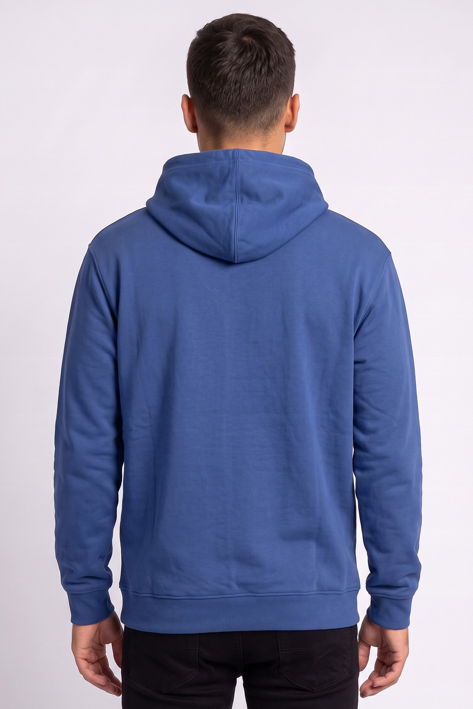 Men Sportswear Fit Long Sleeve Outdoor Hoodie, Navy