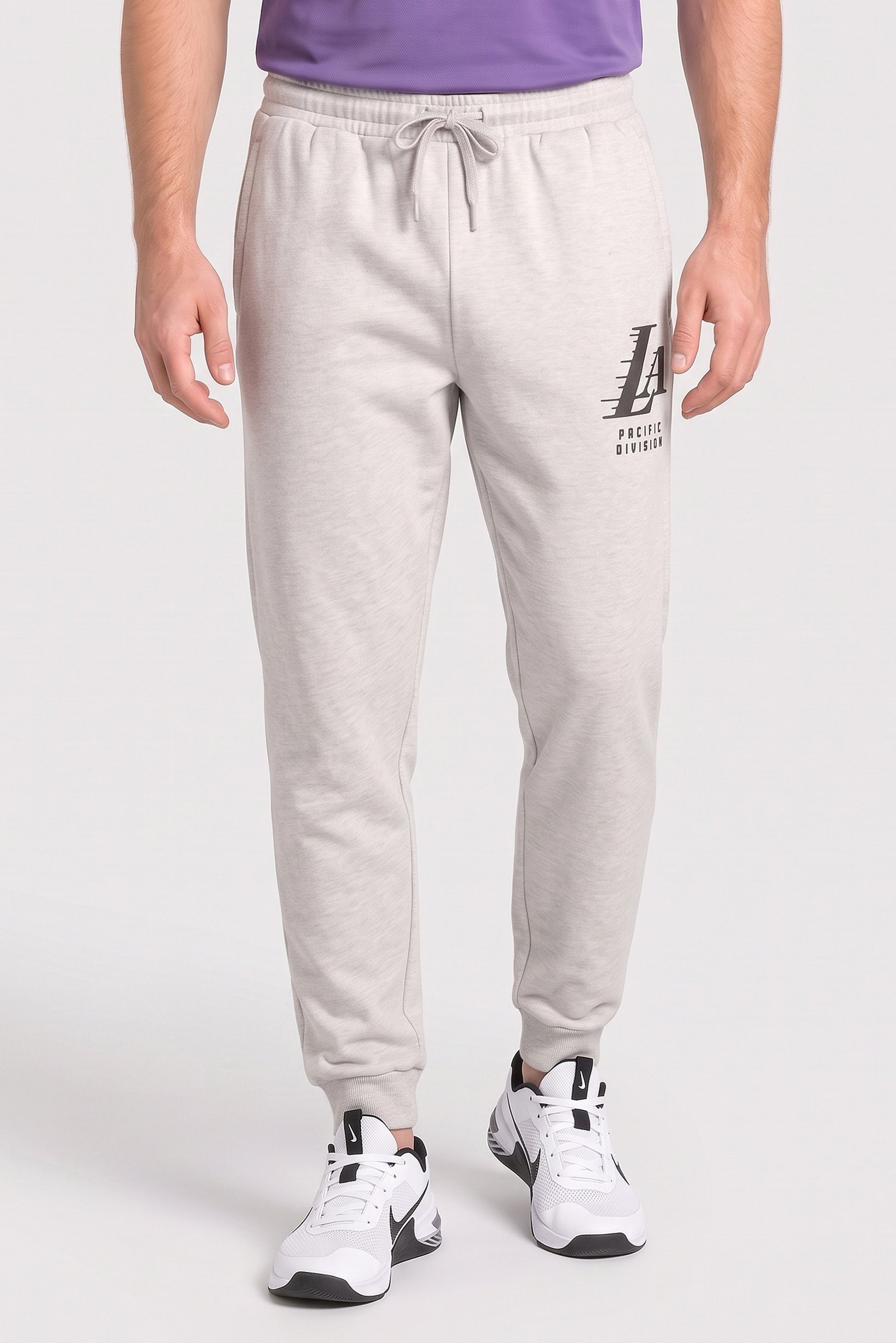 Men Sportswear Fit Training Sweatpants, Light Grey