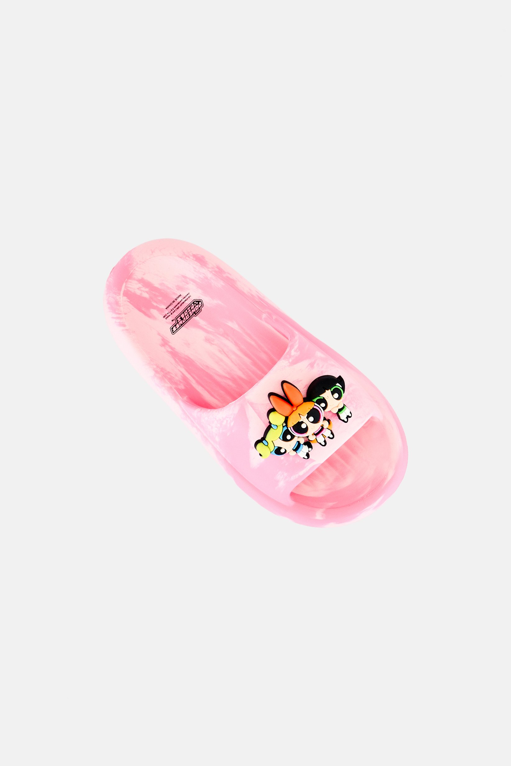 Kids Girl The Powerpuff Girls Slip On Slides, Pink