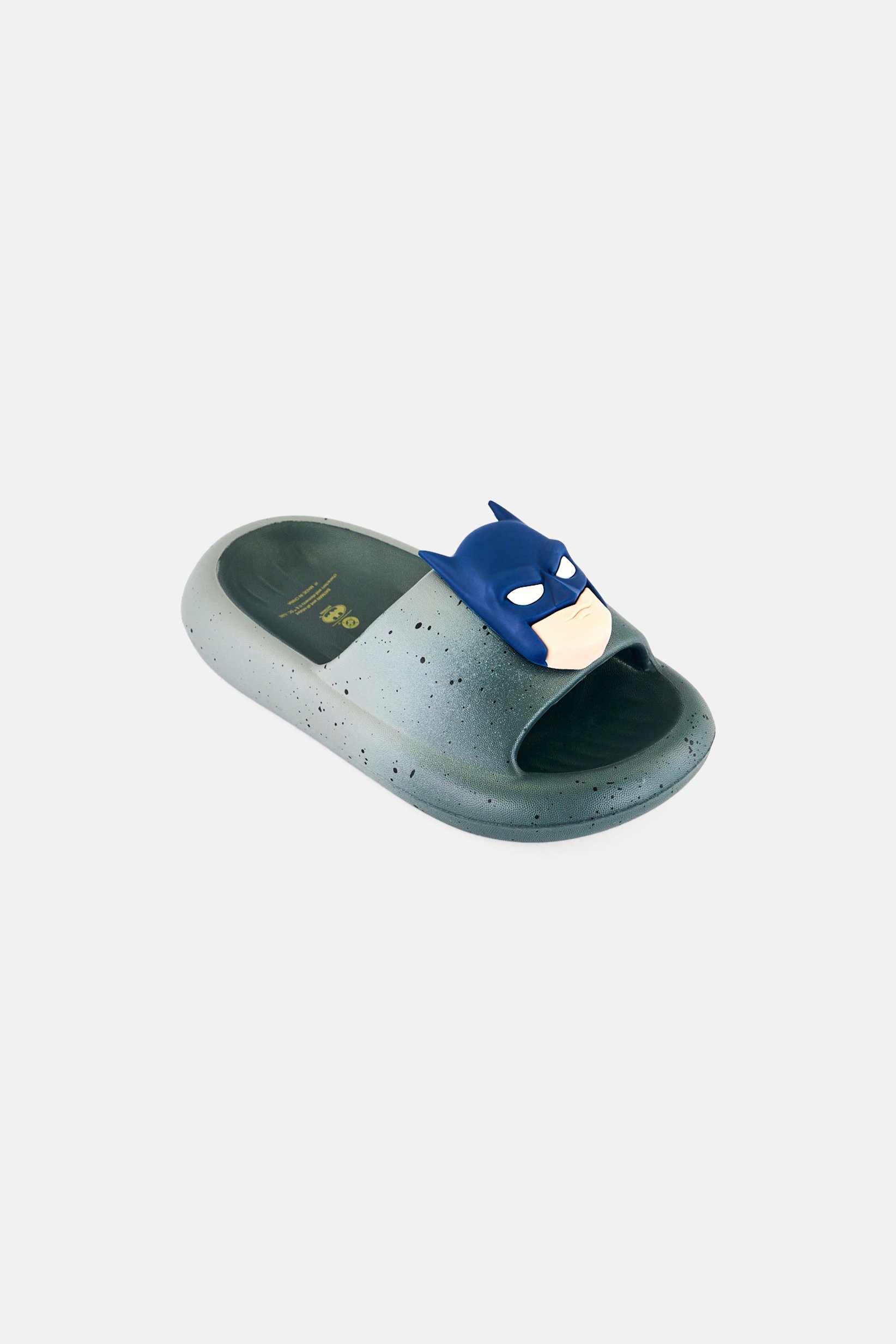 Toddlers Boy Batman Slip On Slides, Grey