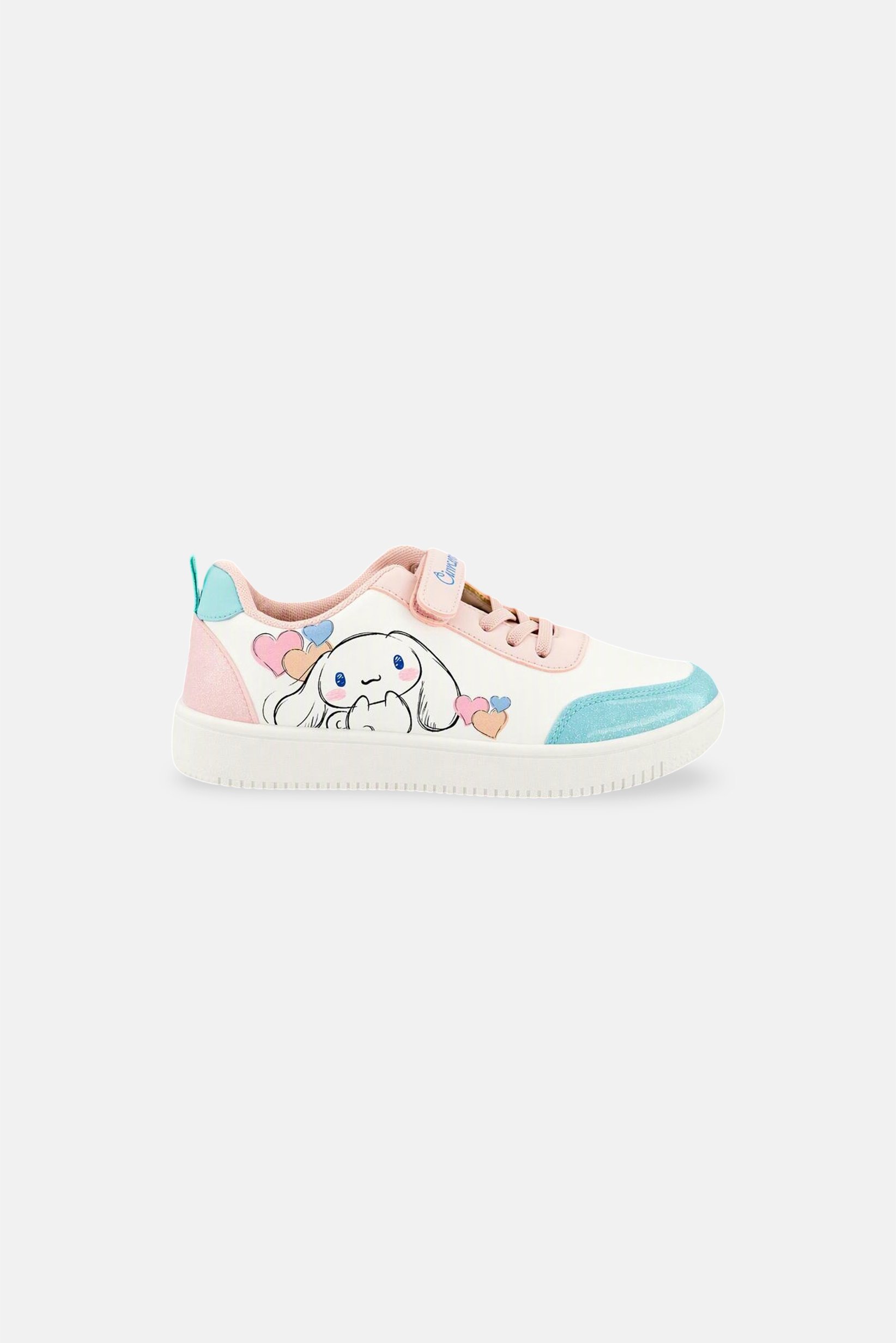 Kids Girl Cinnamoroll Velcro Closure Casual Shoes,Multicolor