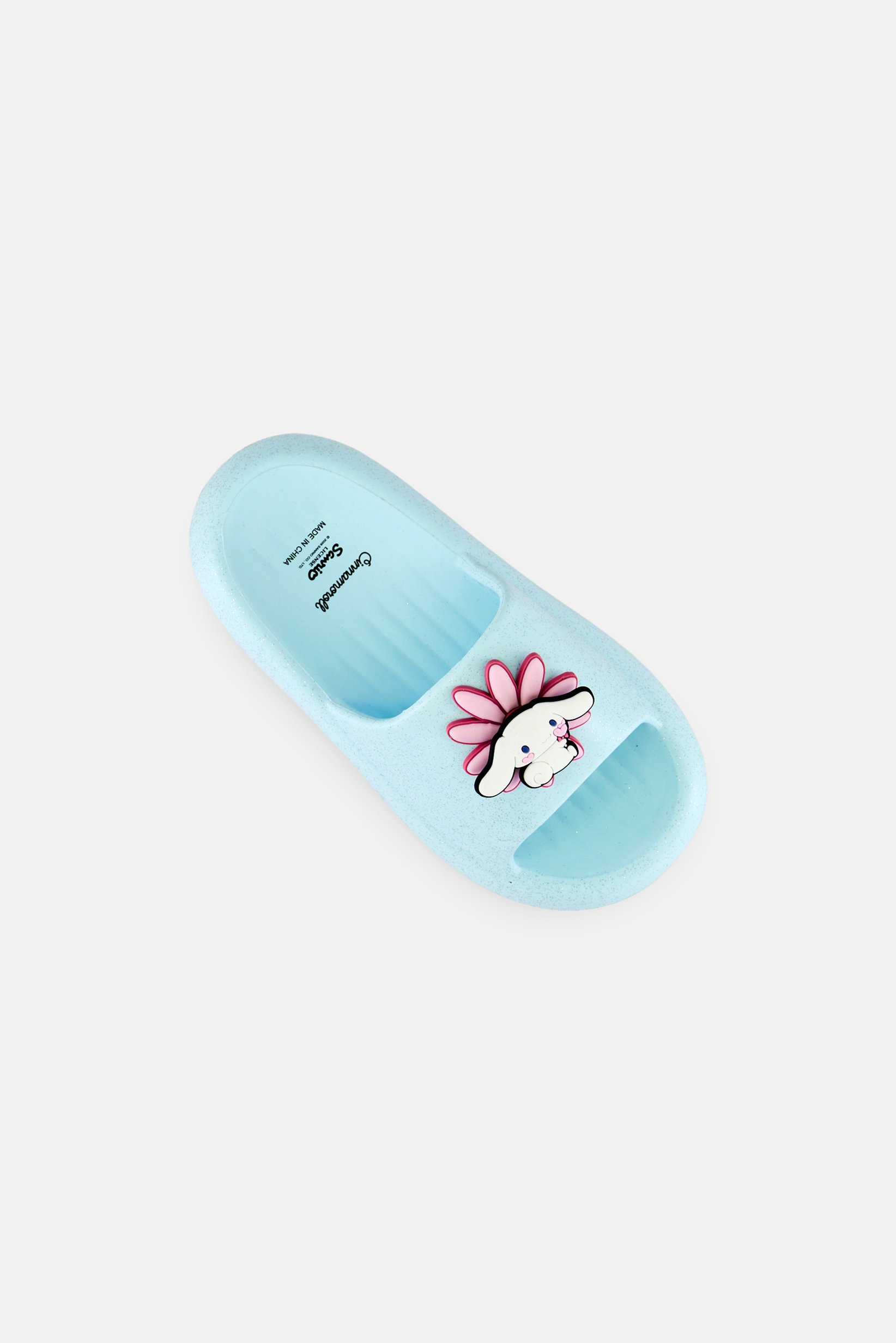 Kids Girl Sanrio Slip On Slides, Light Turquoise