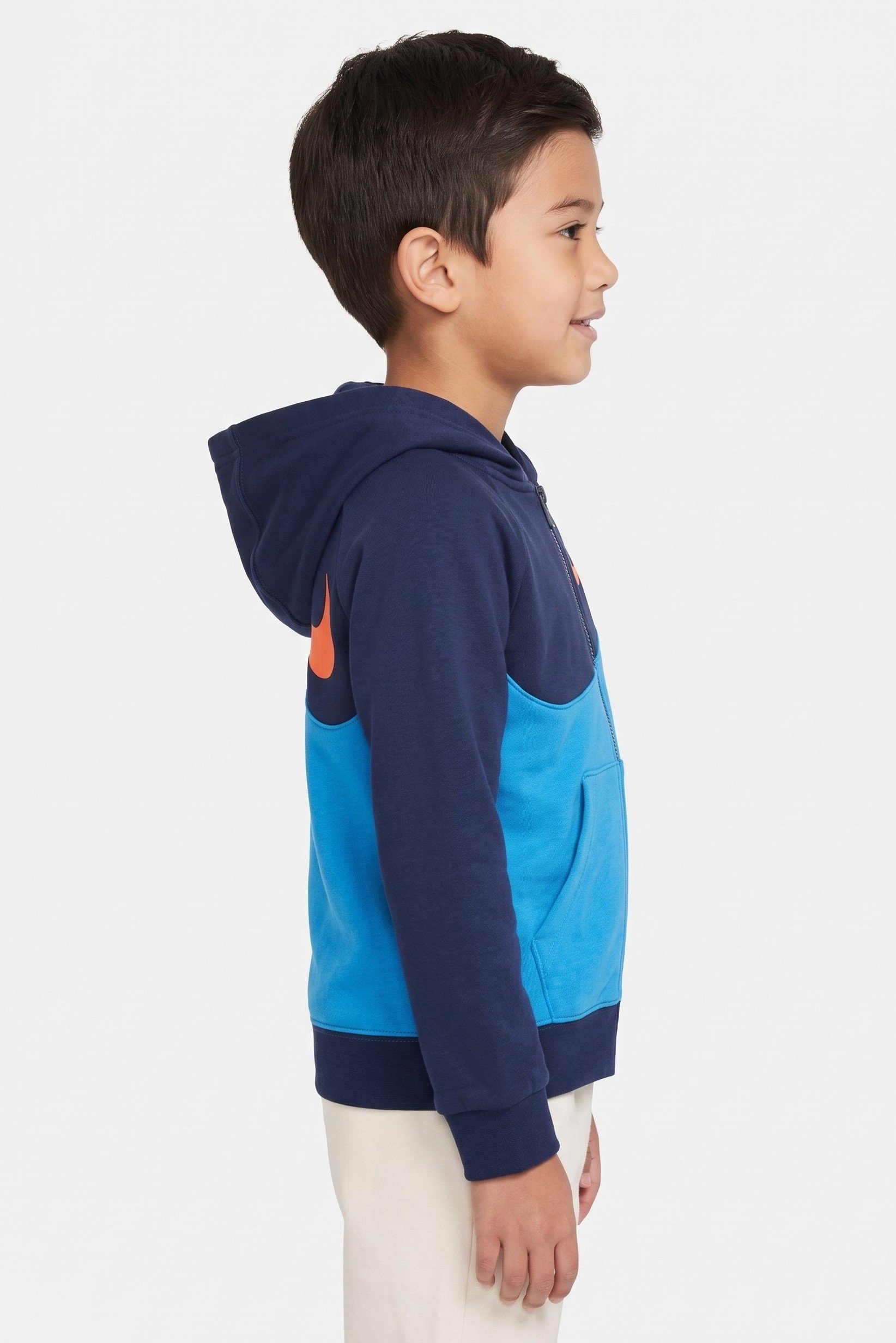 Toddlers Boy Long Sleeve Brand Logo Hoodie, Multicolor