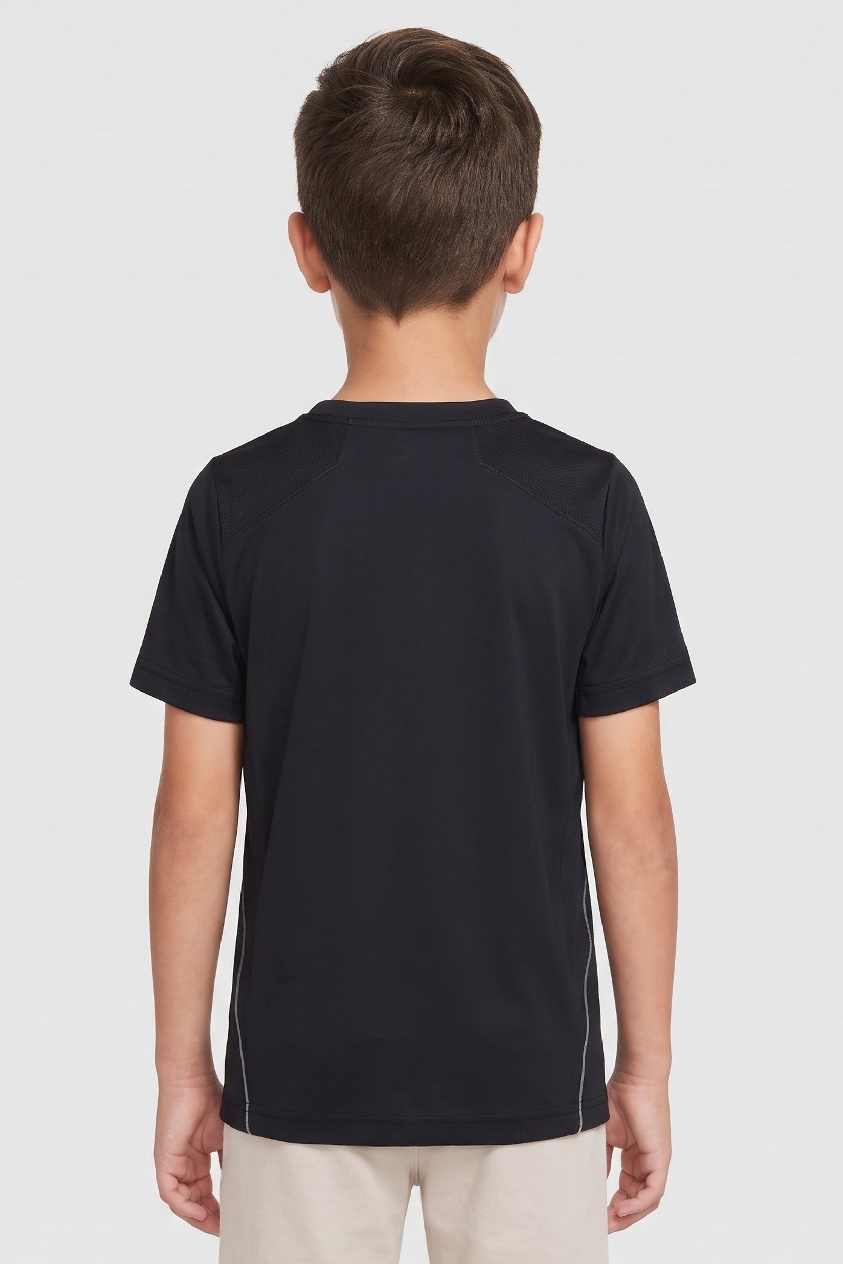 Kids Boy Sportswear Fit Training T-Shirt, Black