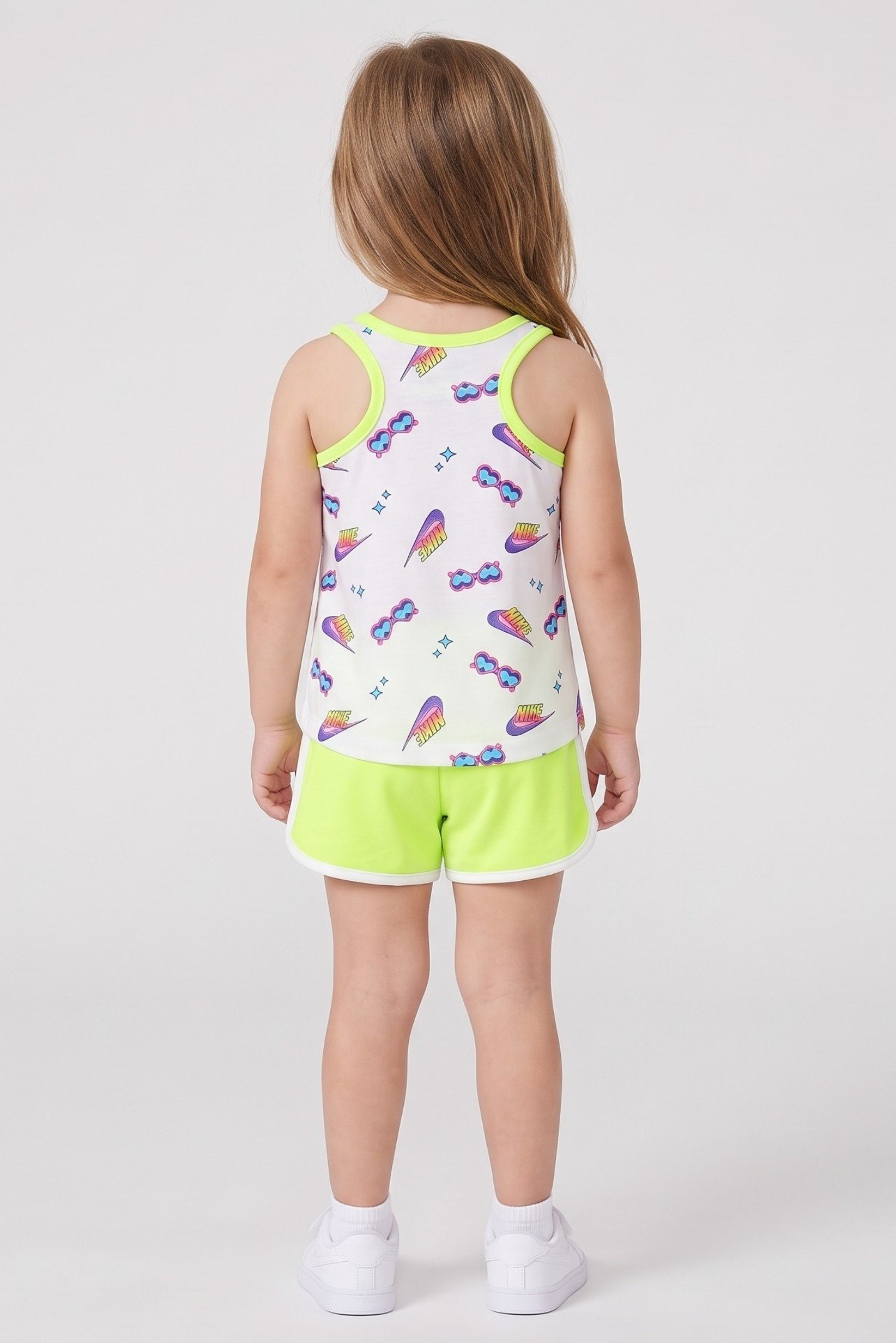 Toddlers Girl 2 Pieces Sleeveless Vest And Shorts Set, Multicolor