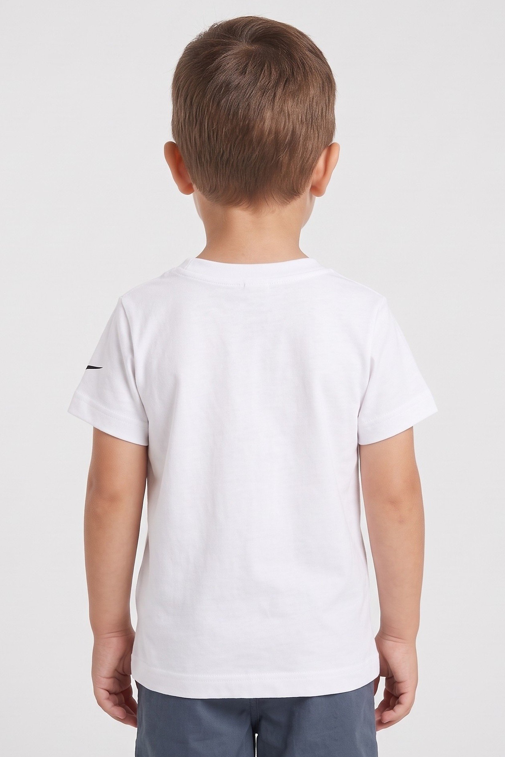 Toddlers Boy Sportswear Fit Short Sleeve Outdoor T-Shirt, White