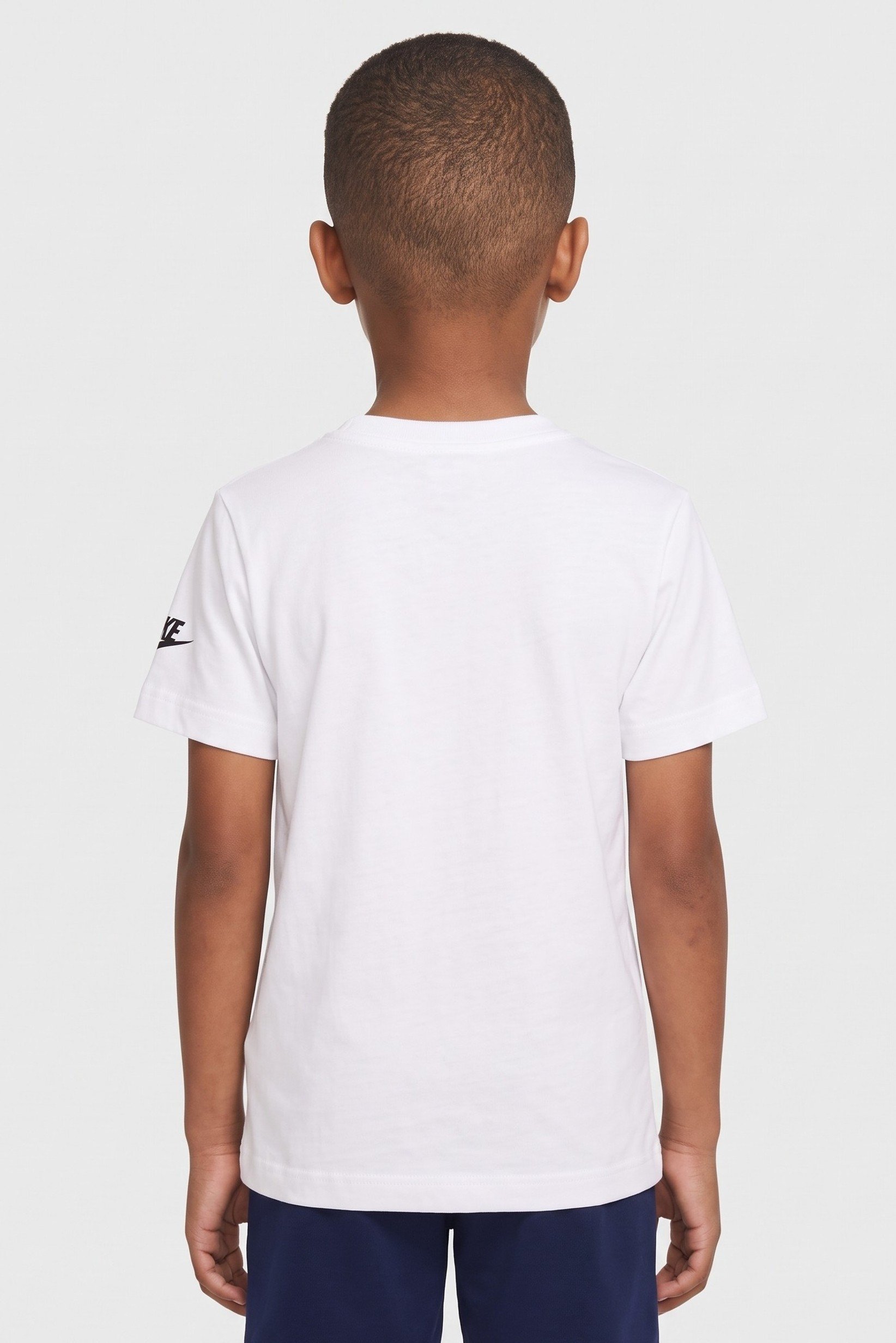 Kids Boy Sportswear Fit Short Sleeve Outdoor T-Shirt, White