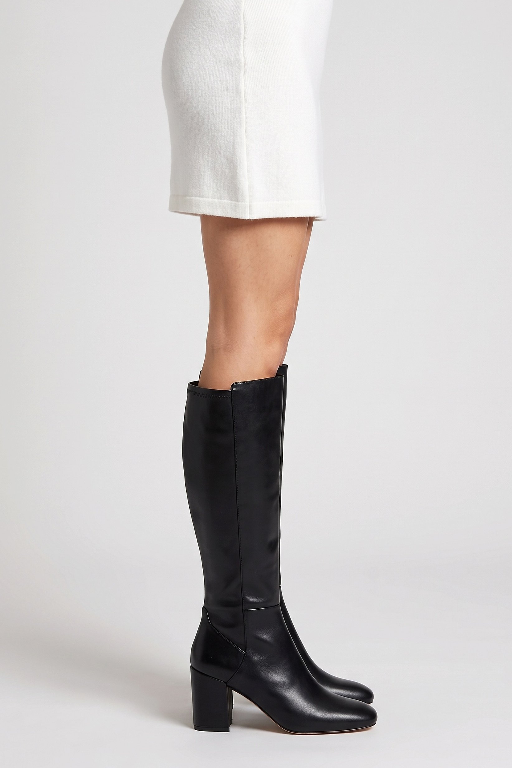 Women Satori Slip On Knee High Boots, Black
