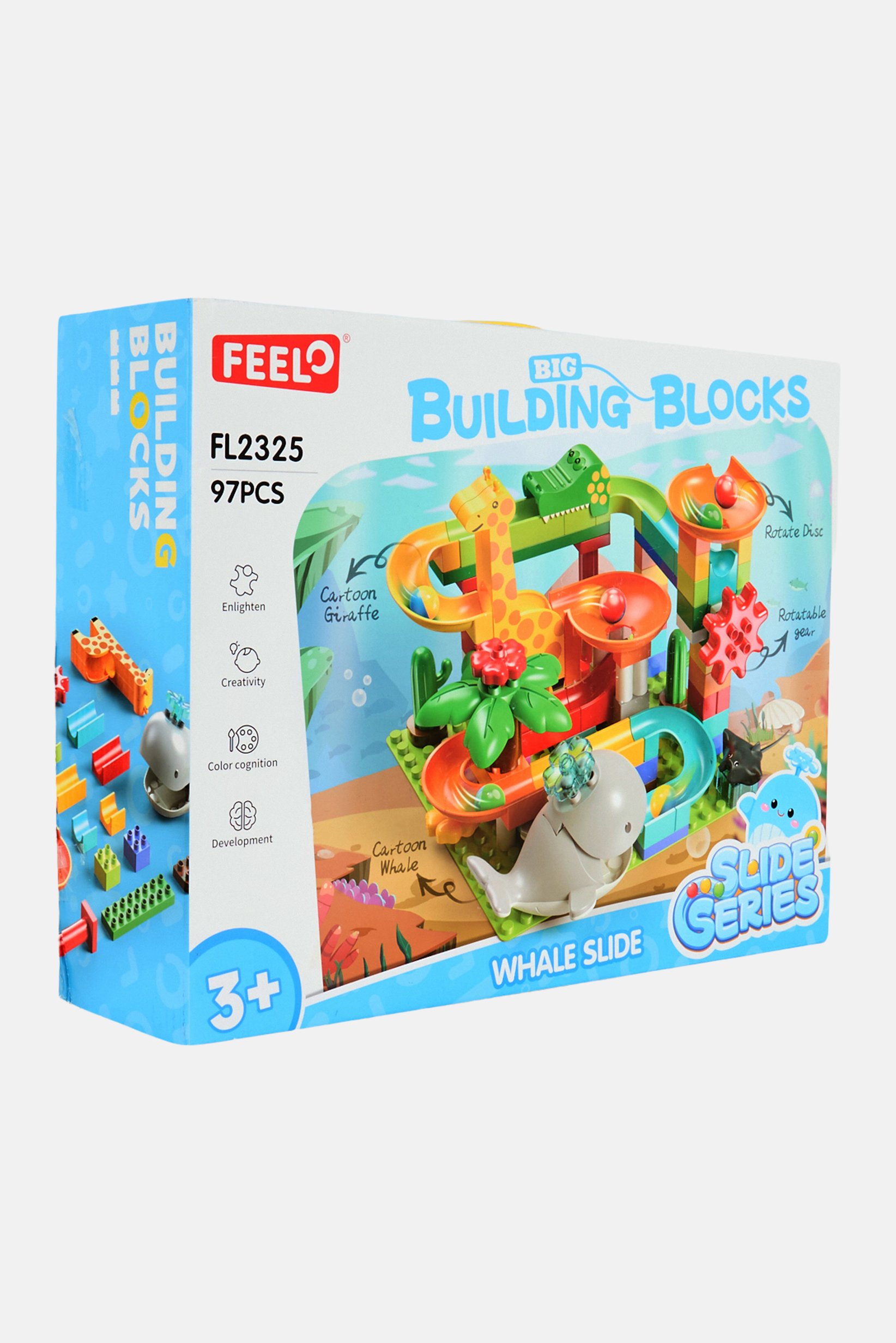 Whale Slide Run Building Block Set