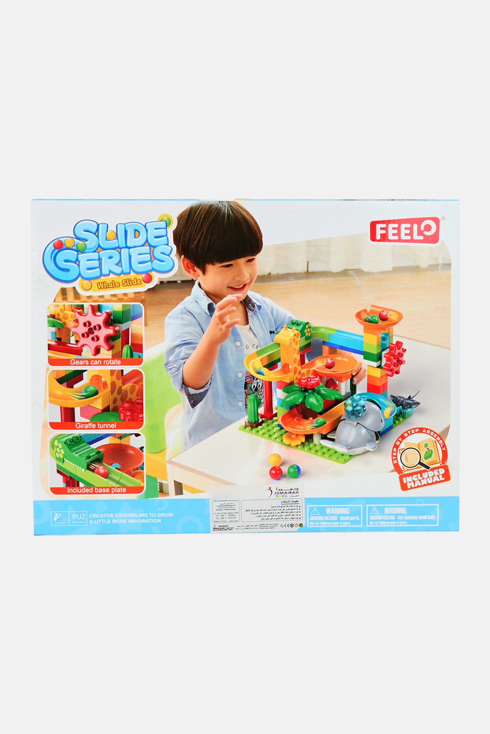 Whale Slide Run Building Block Set