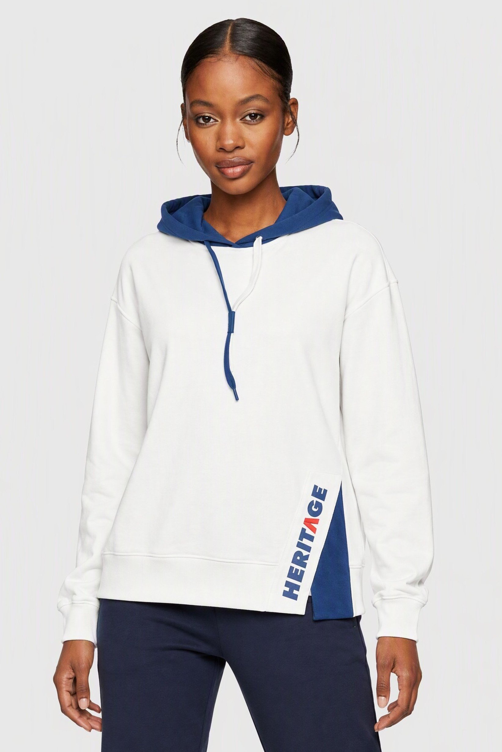 Women Sportswear Fit Long Sleeve Outdoor Hoodie, White