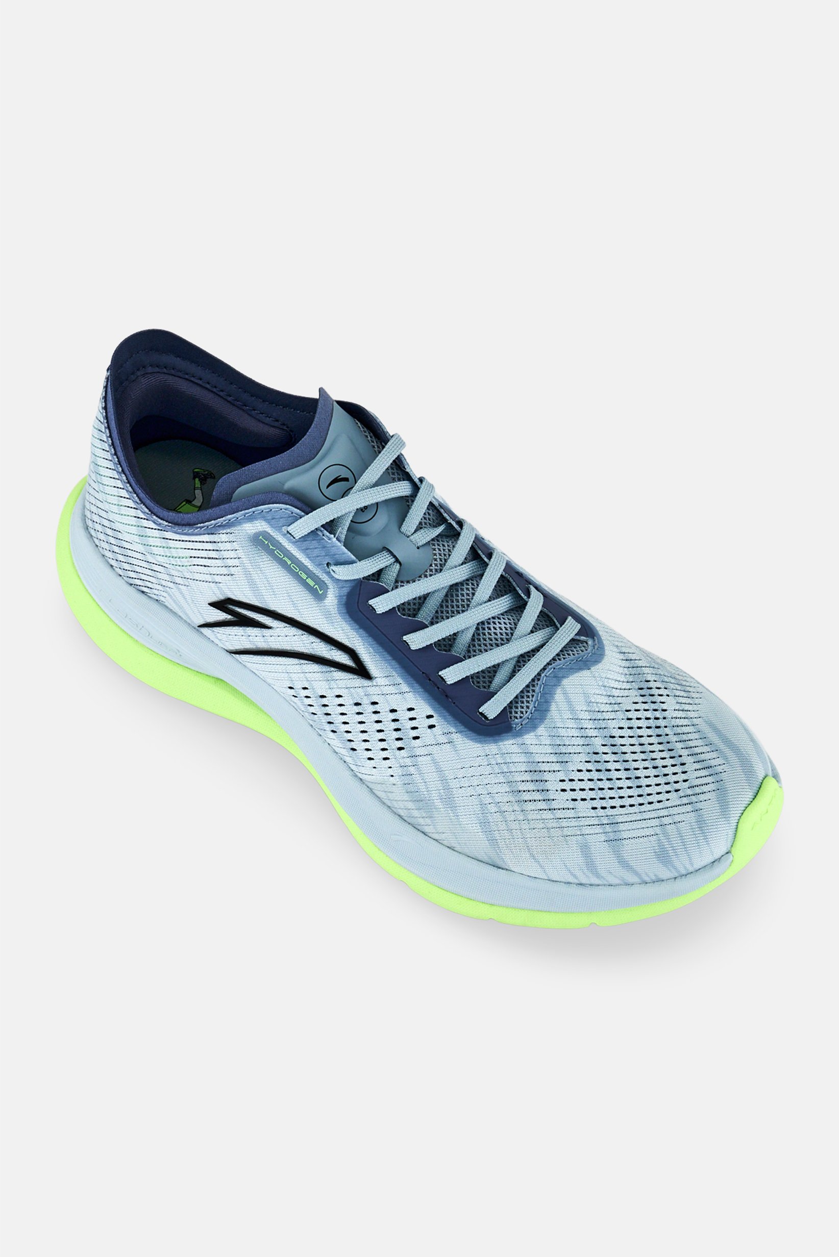 Men Lace Up Running Shoes, Light Grey