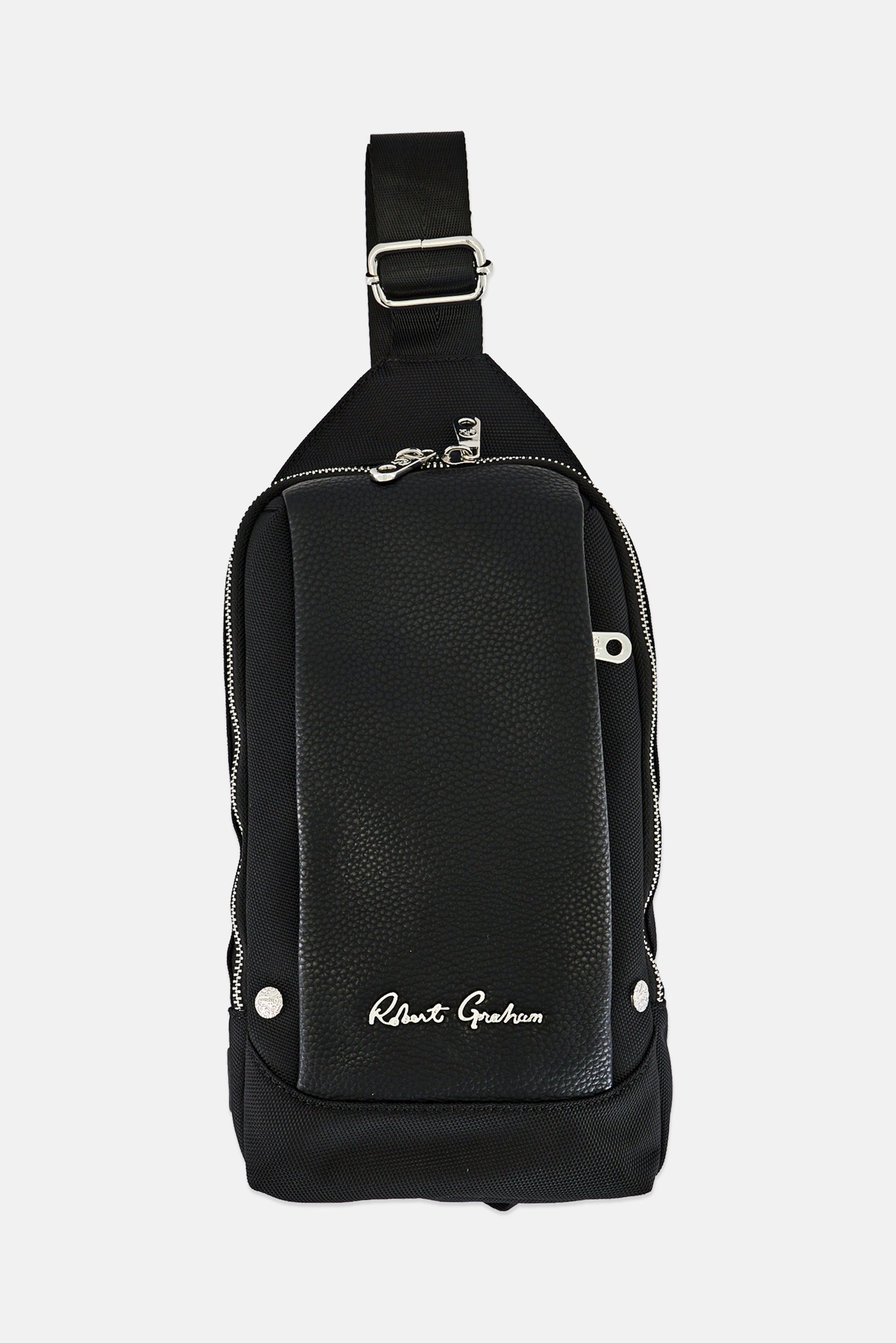 Men Brand Logo Fanny Pack, Black