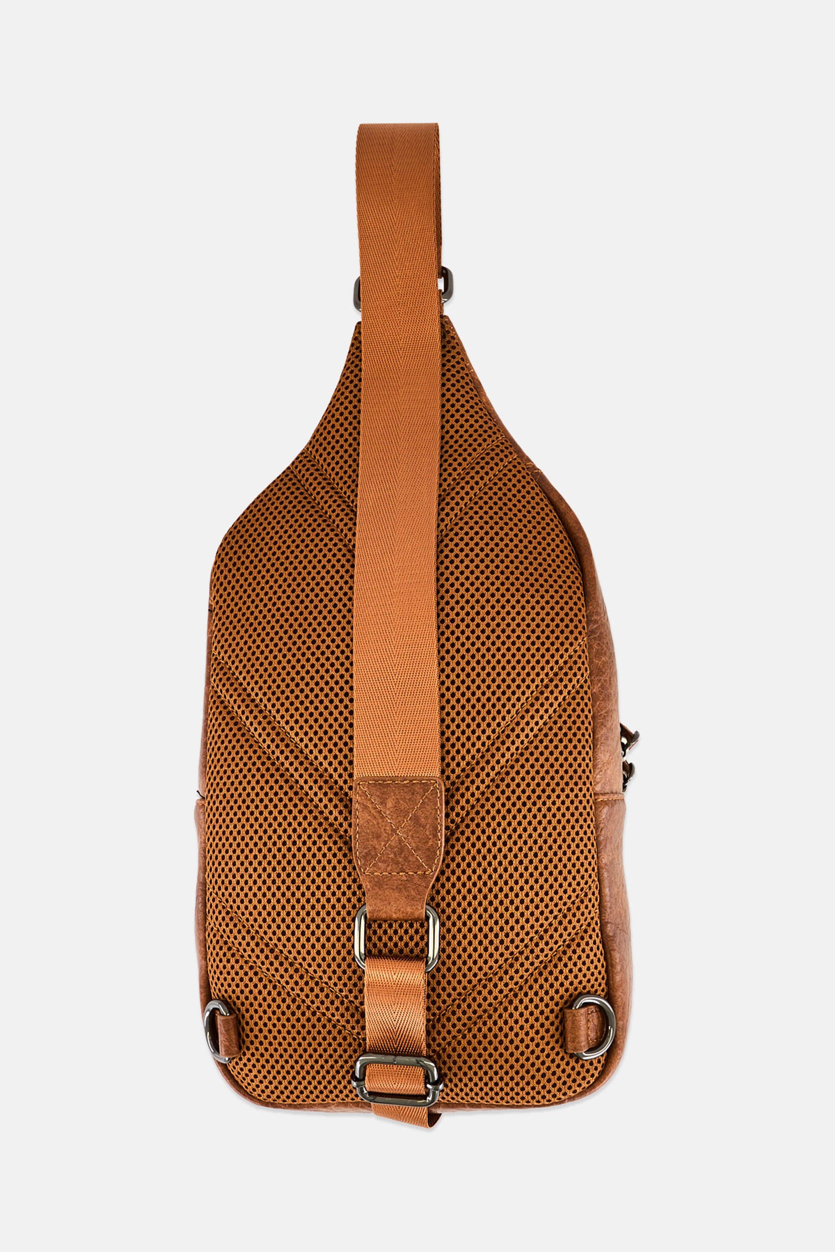 Men Brand Logo Fanny Pack, Brown