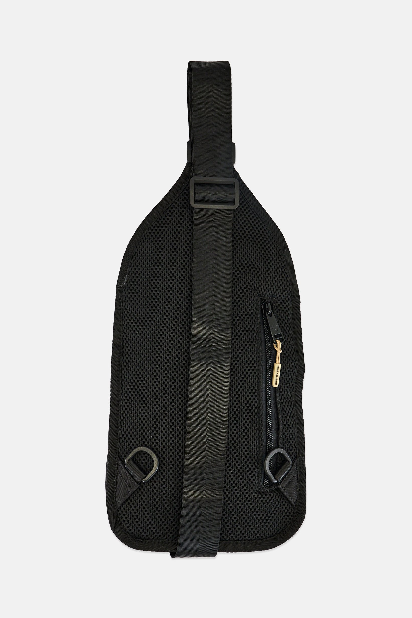 Men Brand Logo Cross Body Bag, Black