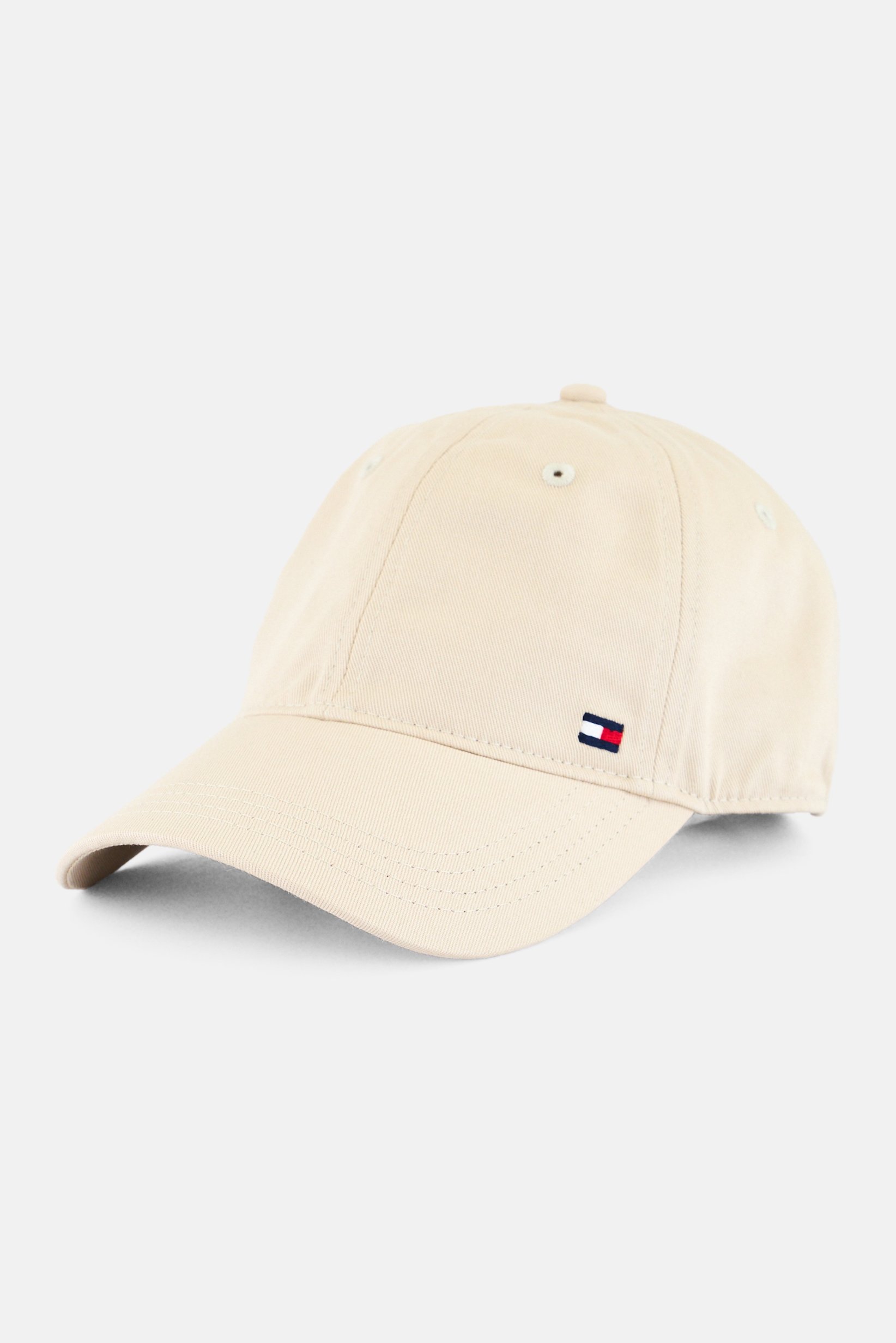 Men Embroidered Logo Adjustable Buckle Closure Cap, Beige