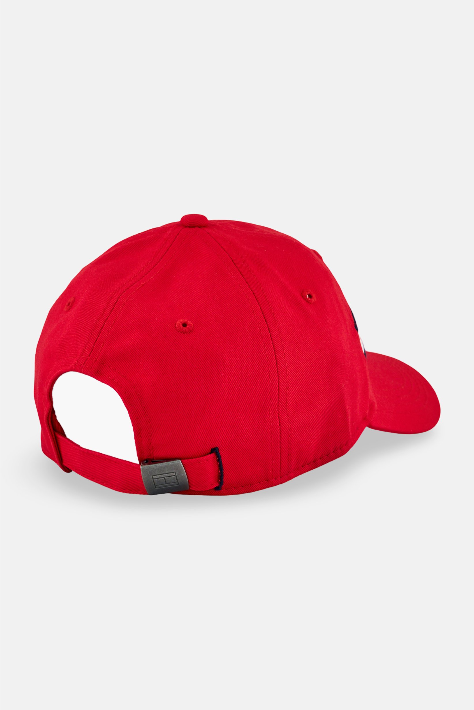 Men Embroidered Logo Adjustable Cap, Red