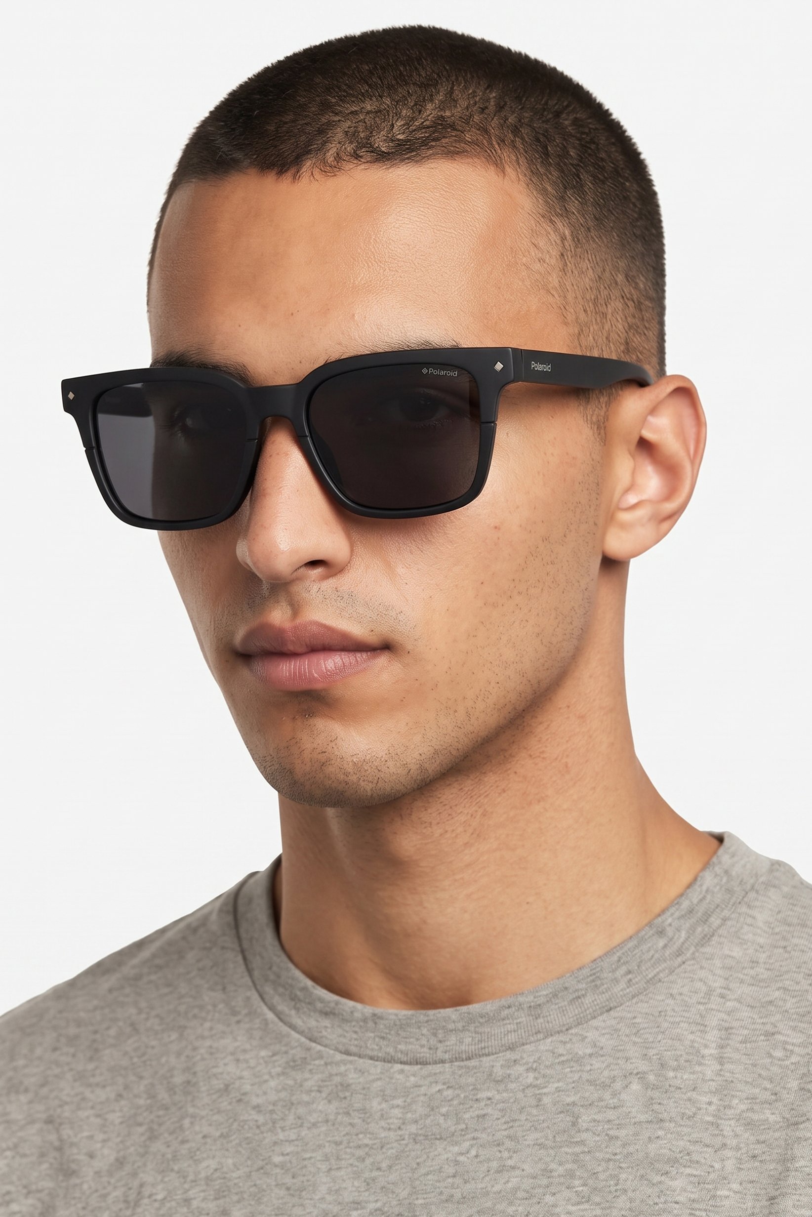 Men PLD 6044/S Square Sunglasses, Black