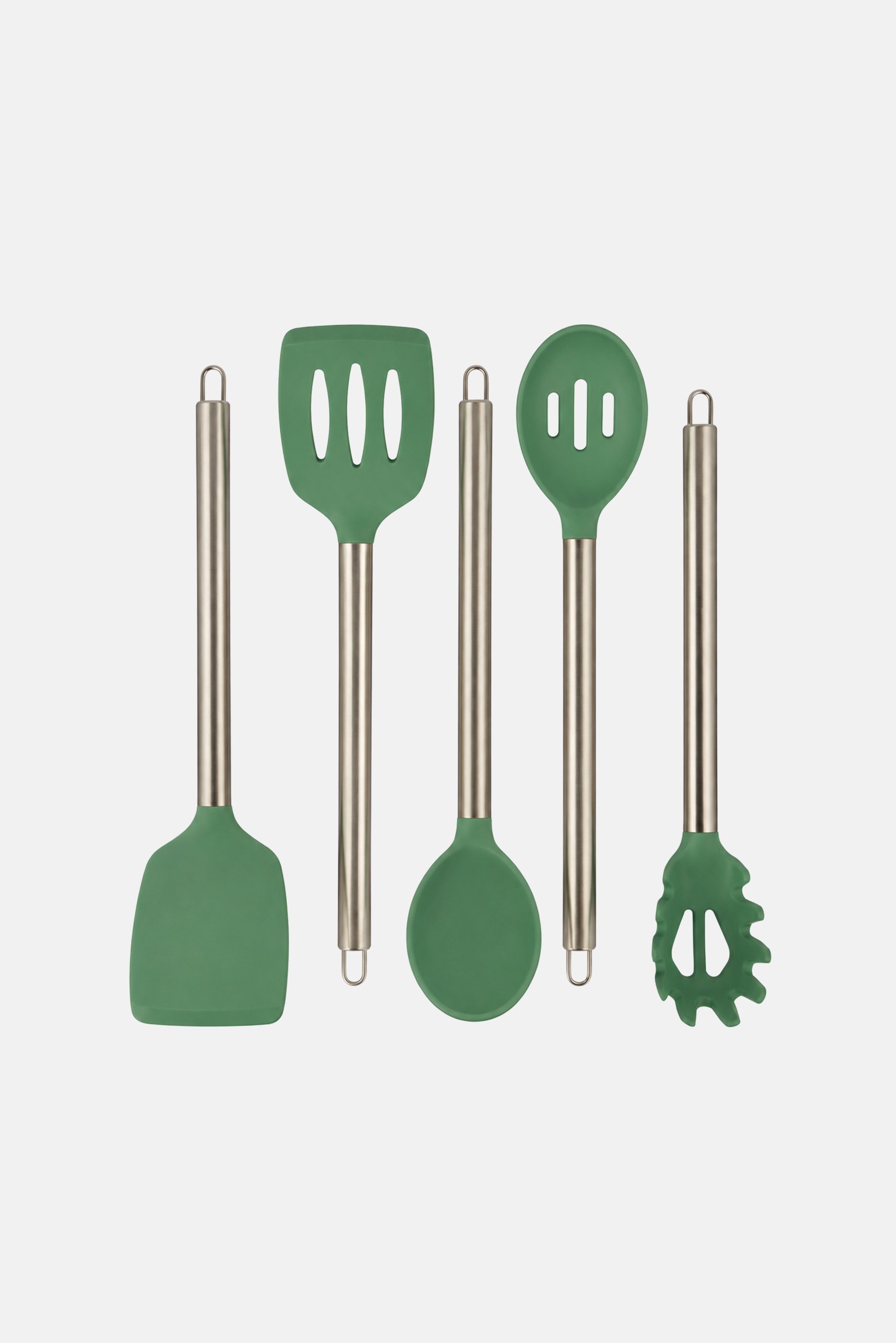5 Pieces Silicone Utensil Set, Multicolor