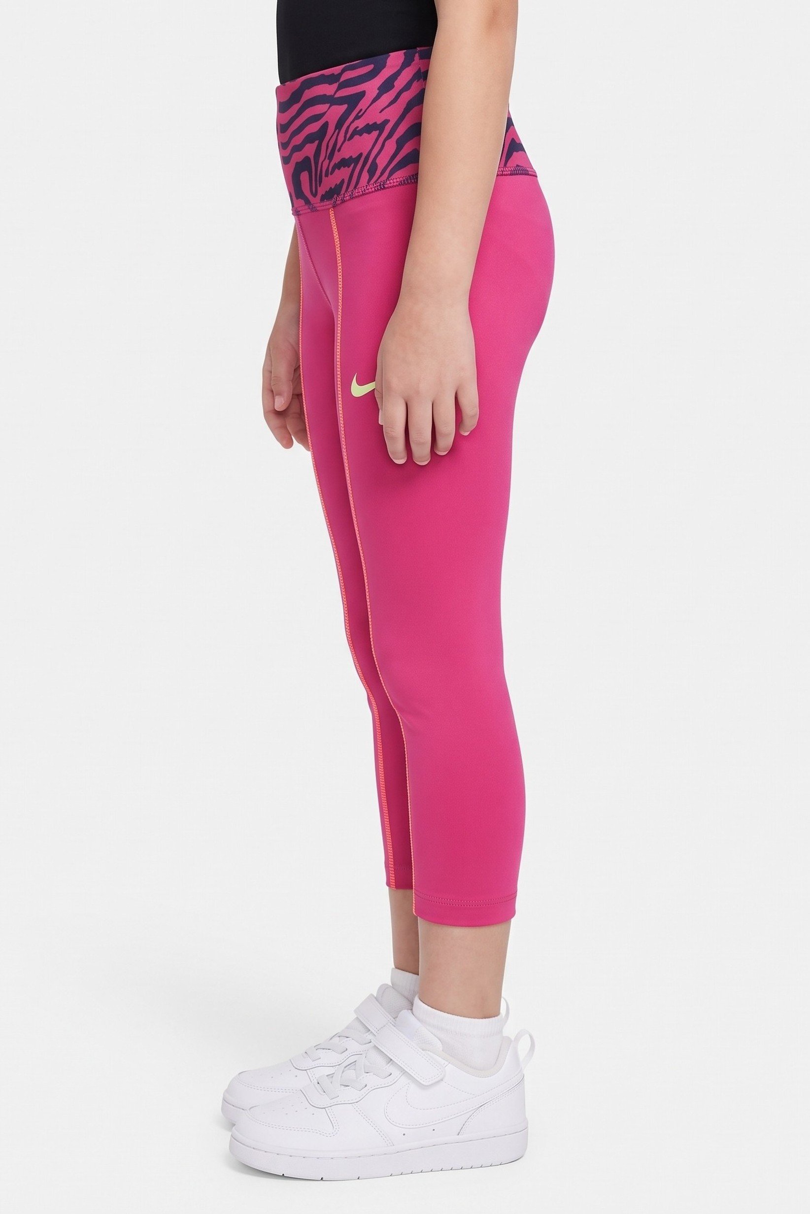 Toddlers Girl Dri Fit Training Leggings, Dark Fuchsia