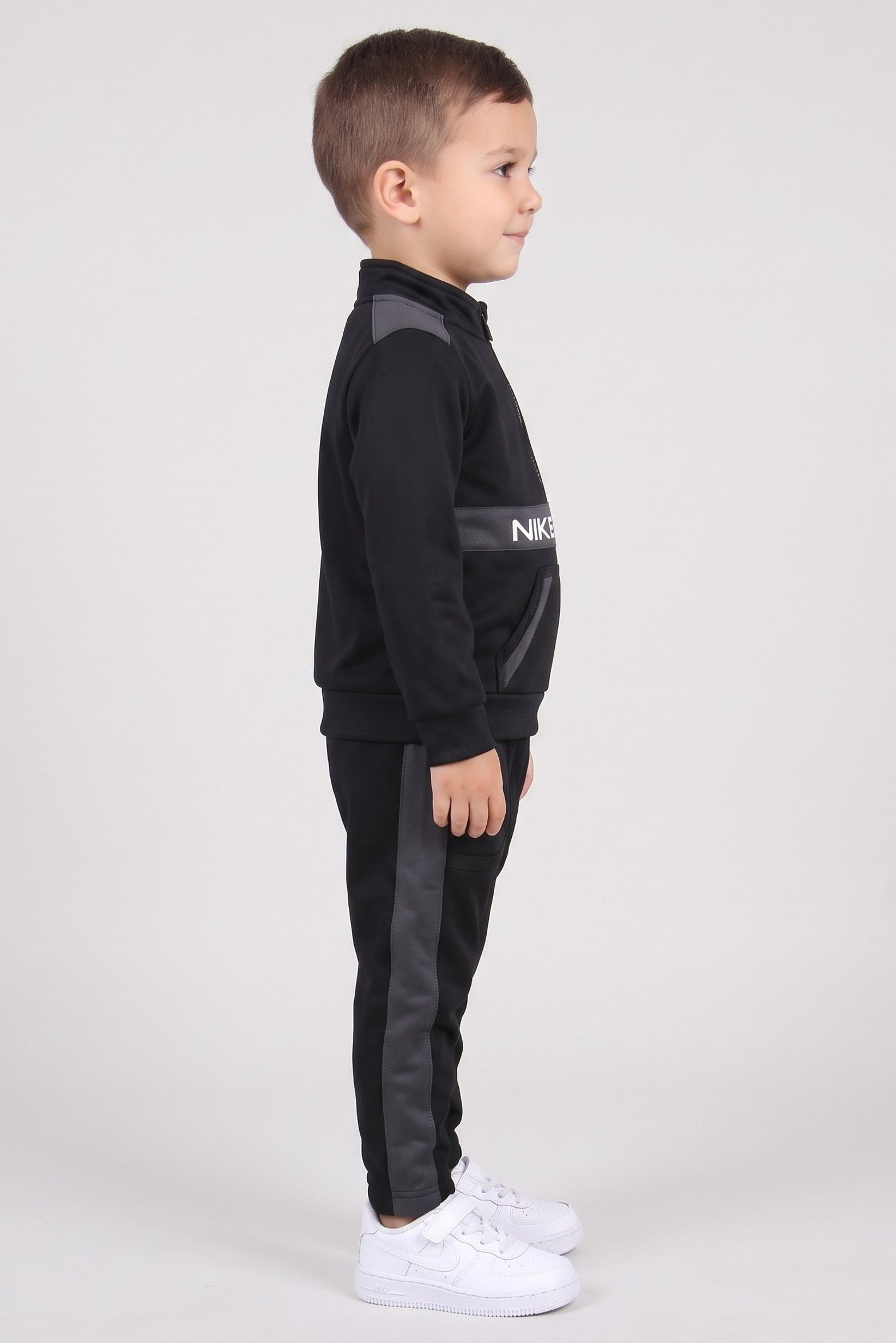 Toddlers Boy 2 Pieces Long Sleeve Sweatshirt And Pants Set, Black