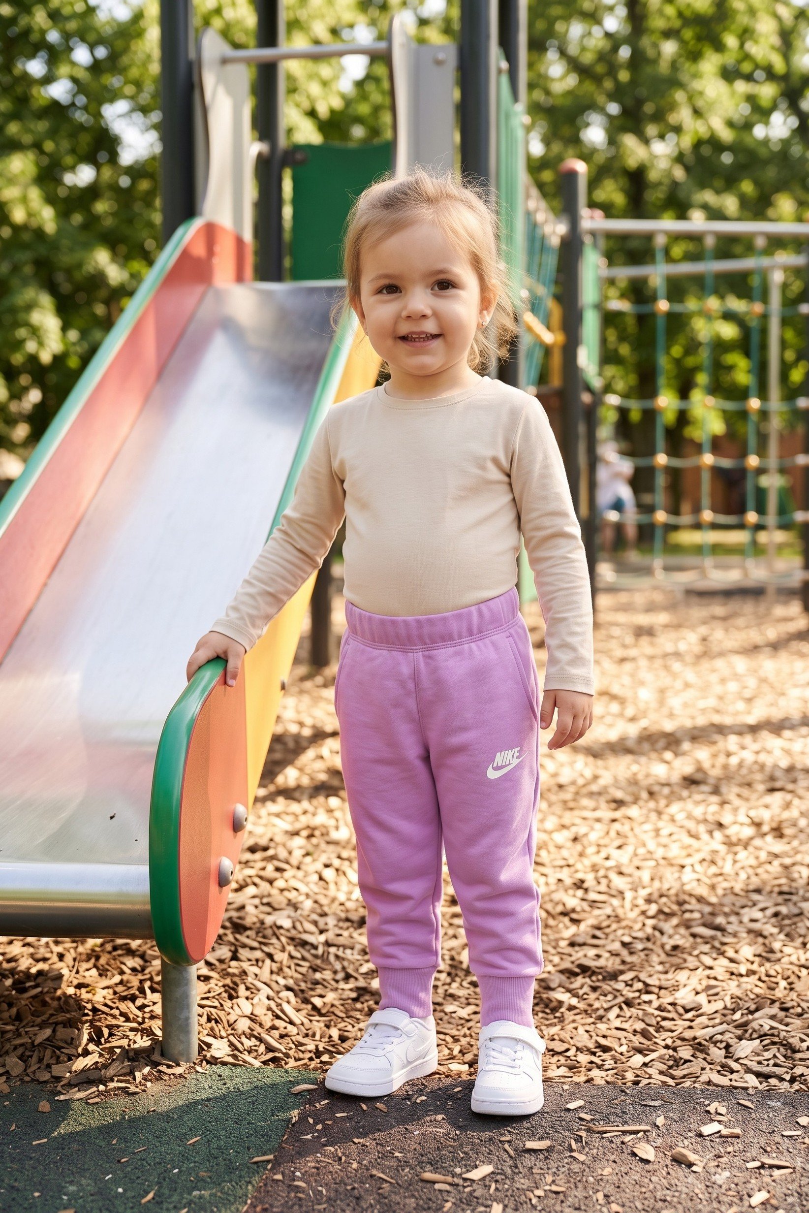 Toddler Girl Brand Logo Outdoor Sweatpants, Lilac