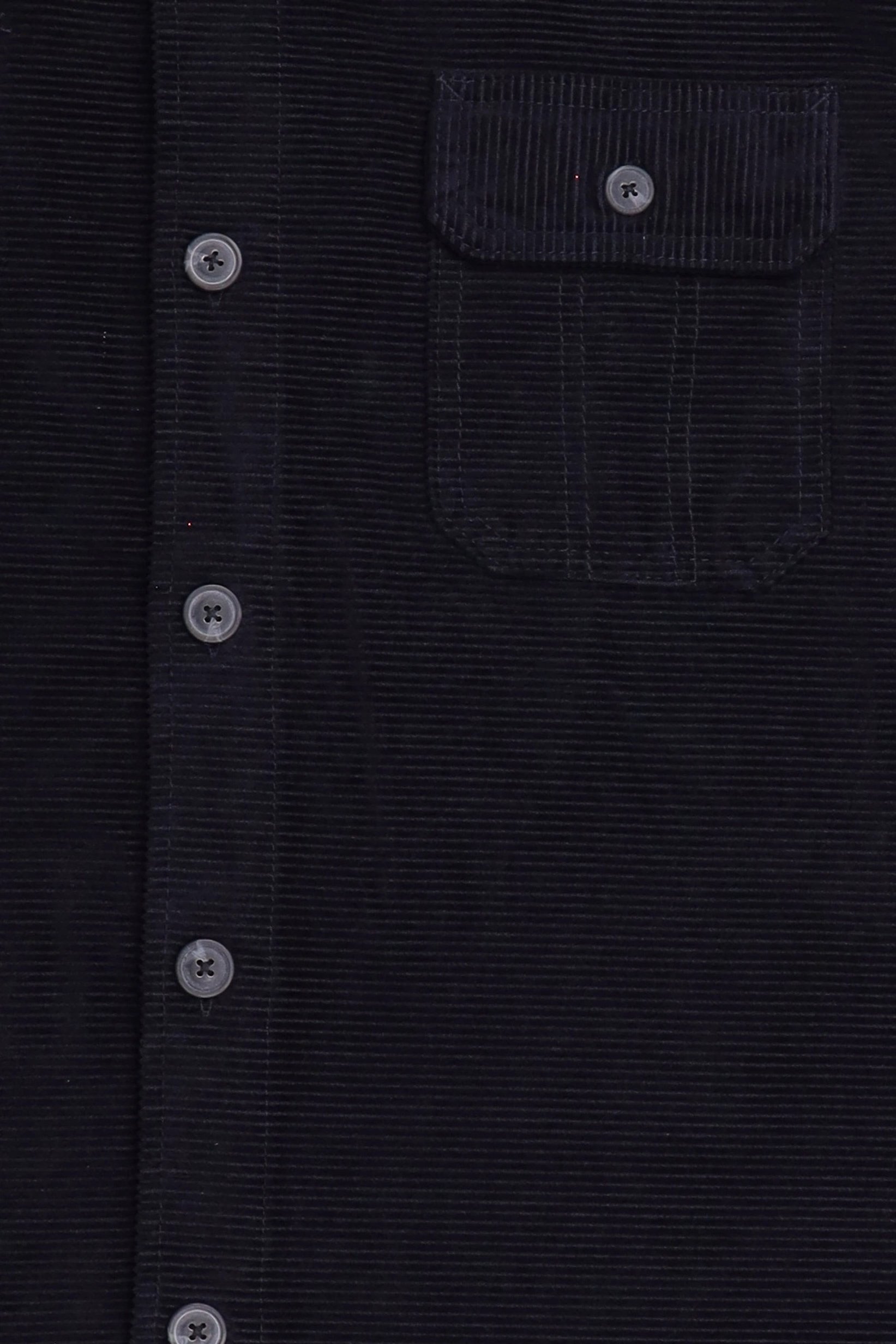 Men Corduroy Long Sleeve Jacket Shirt, Deep Navy